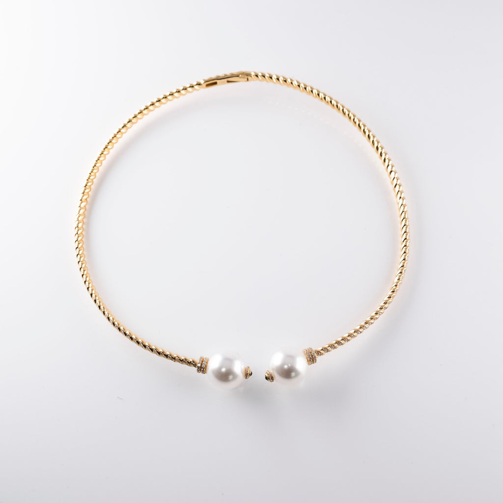 Collana Rigida Perle Grandi