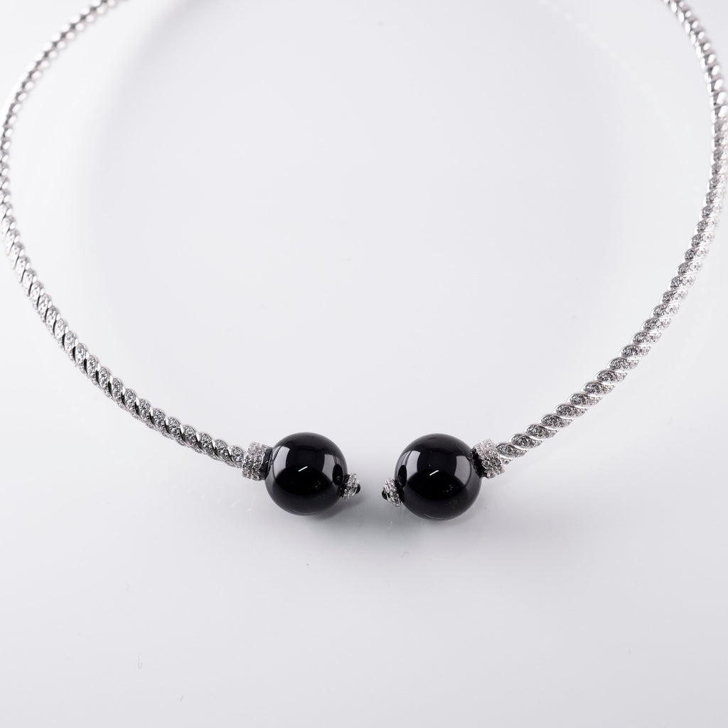 Collana Rigida Perle Grandi