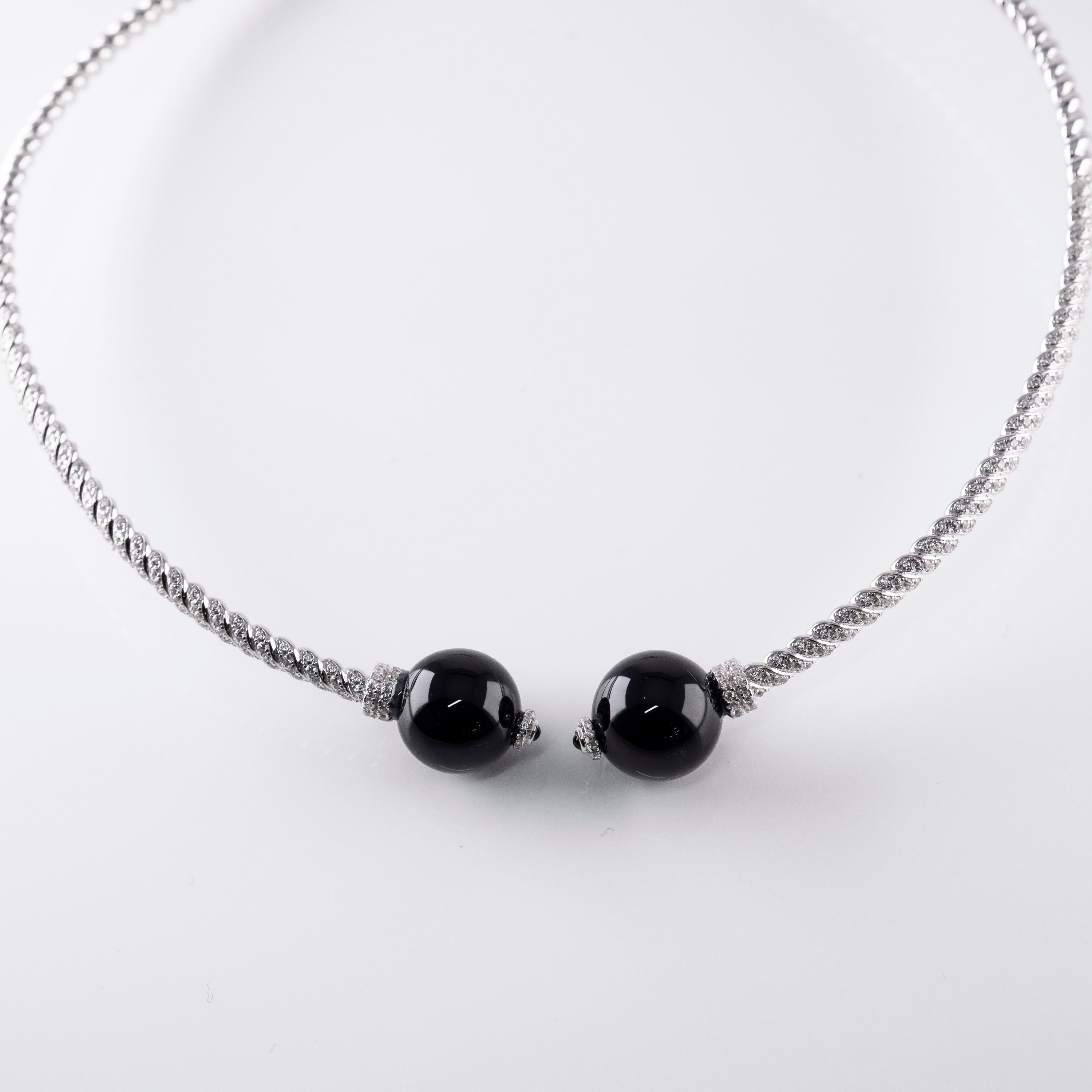 Collana Rigida Perle Grandi