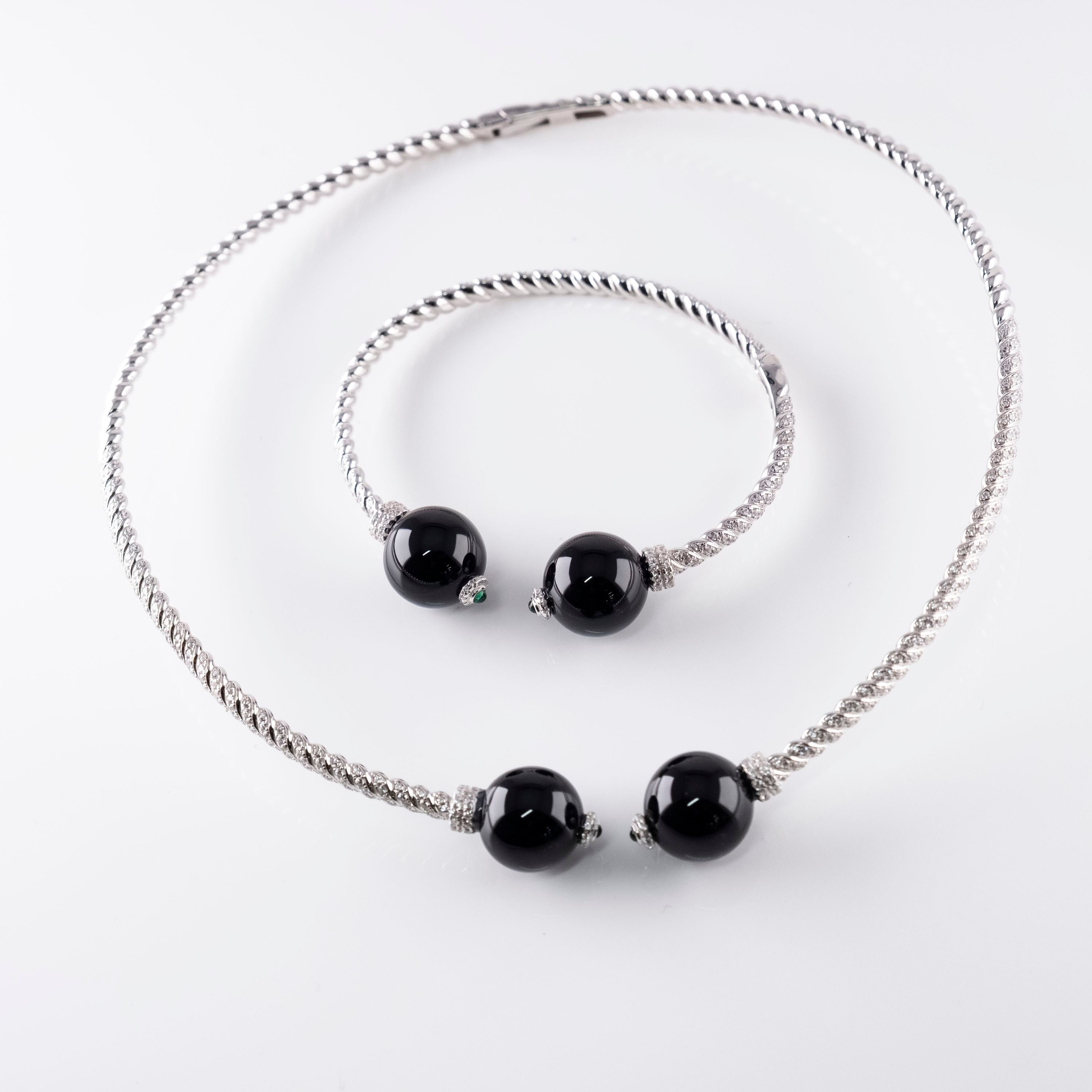 Collana Rigida Perle Grandi