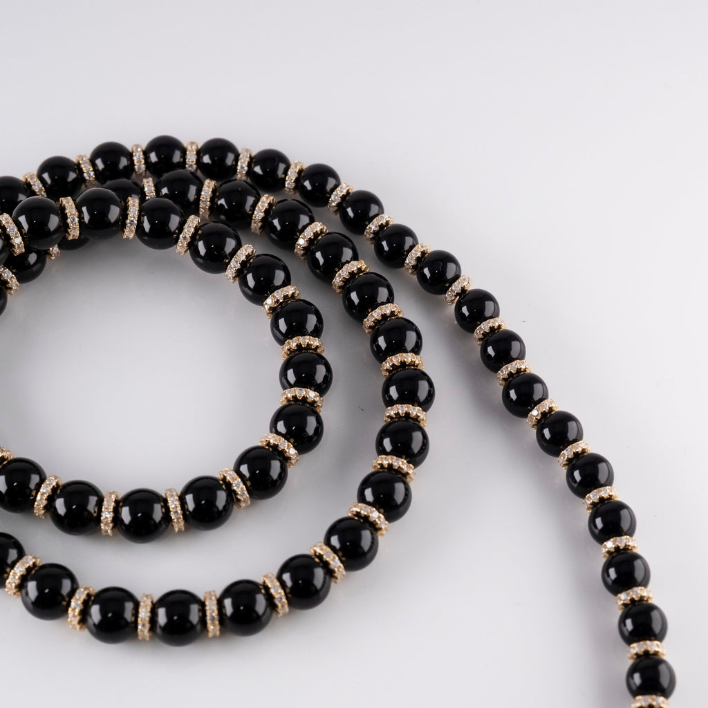 Collana Perla Nera Serpente