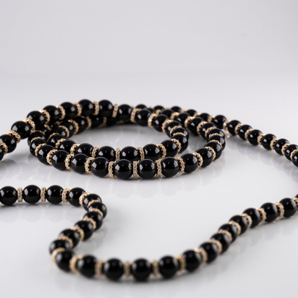 Collana Perla Nera Serpente