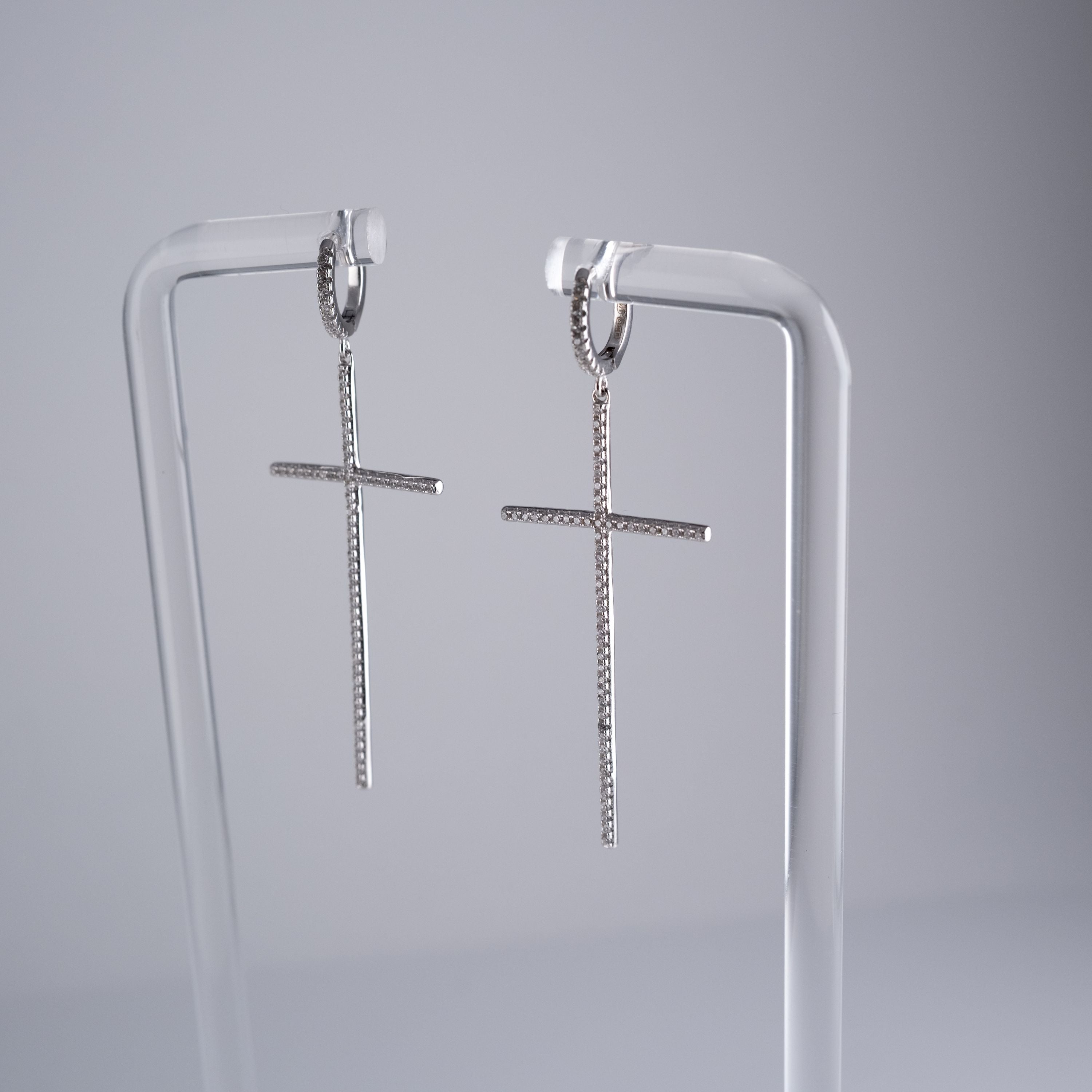 Orecchini Croce Fine Grande