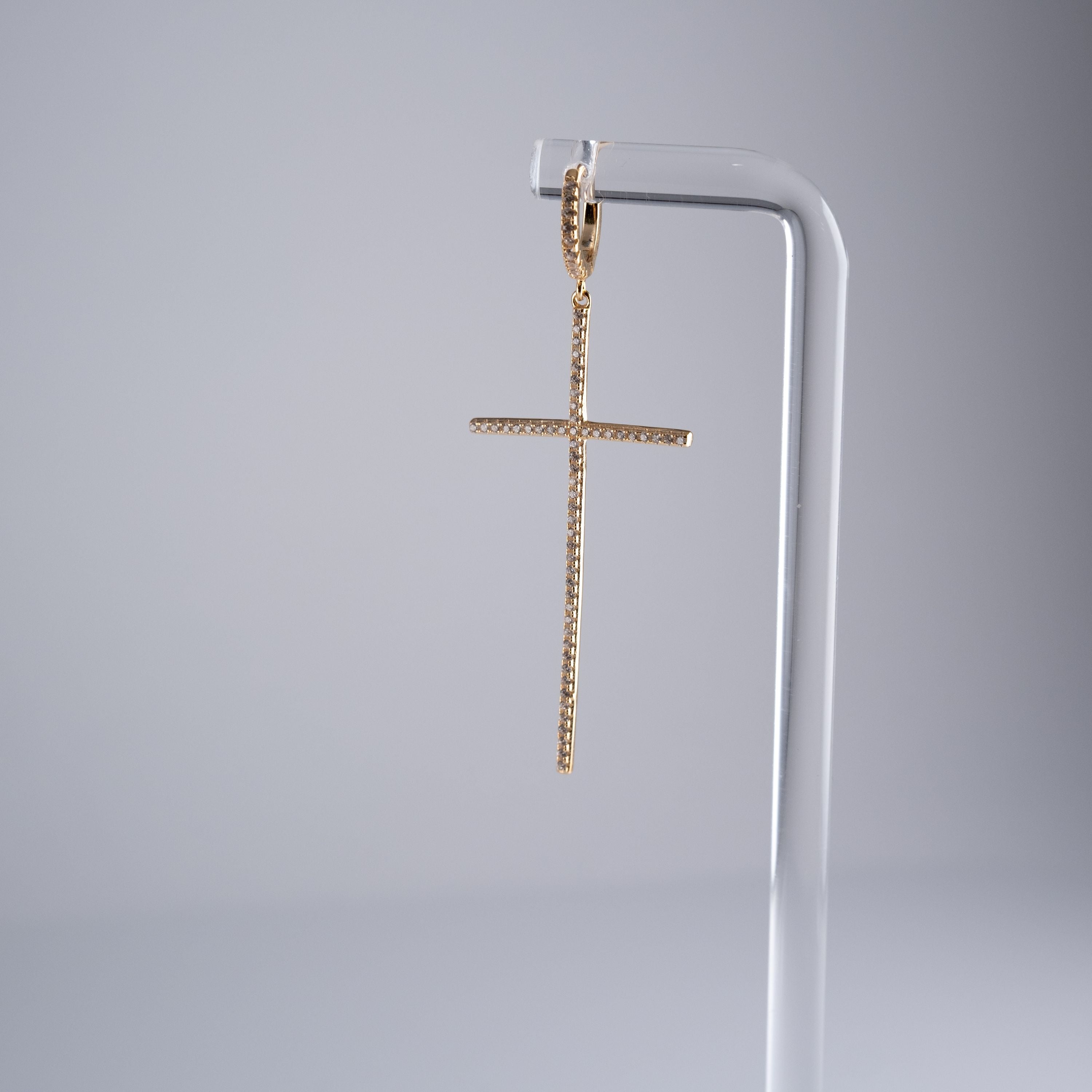 Orecchini Croce Fine Grande