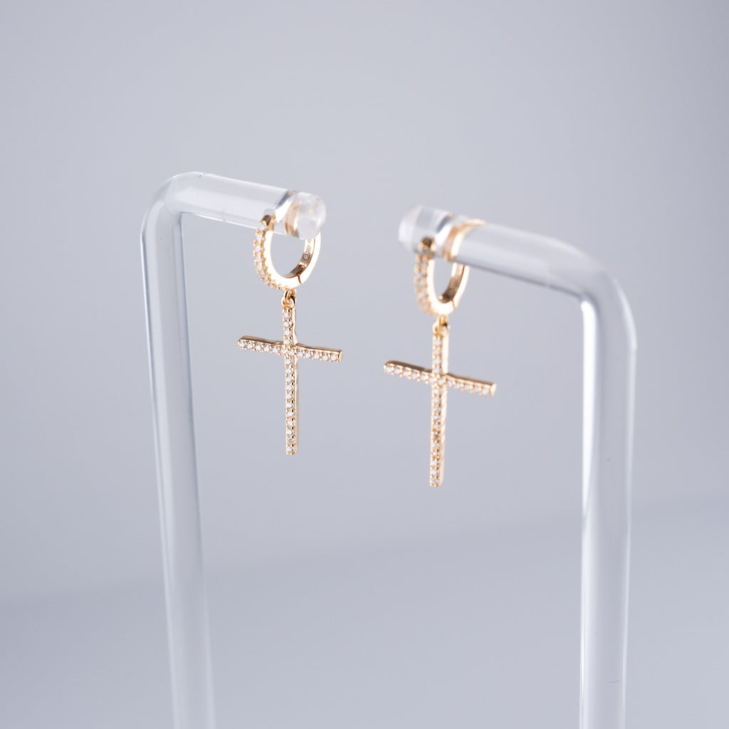 Orecchini Croce Fine Piccola