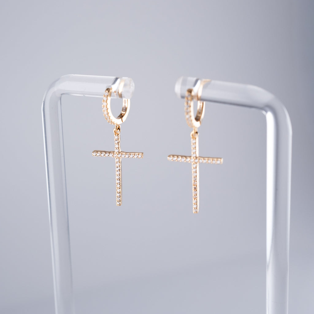 Orecchini Croce Fine Piccola