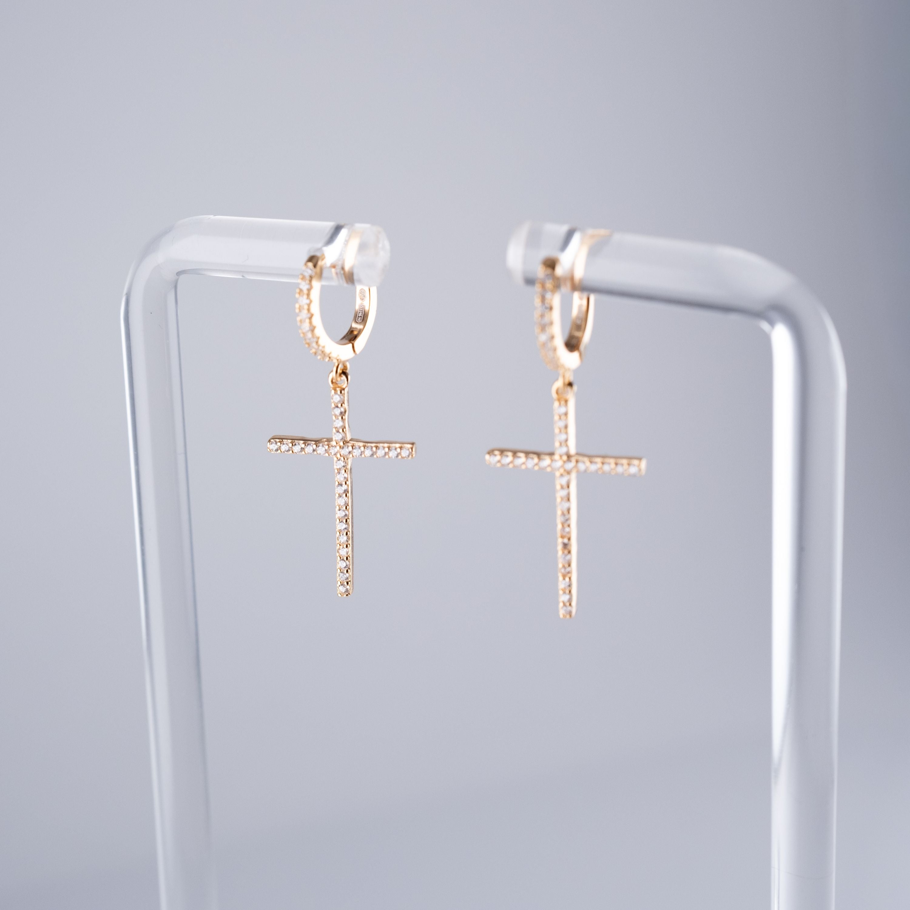 Orecchini Croce Fine Piccola