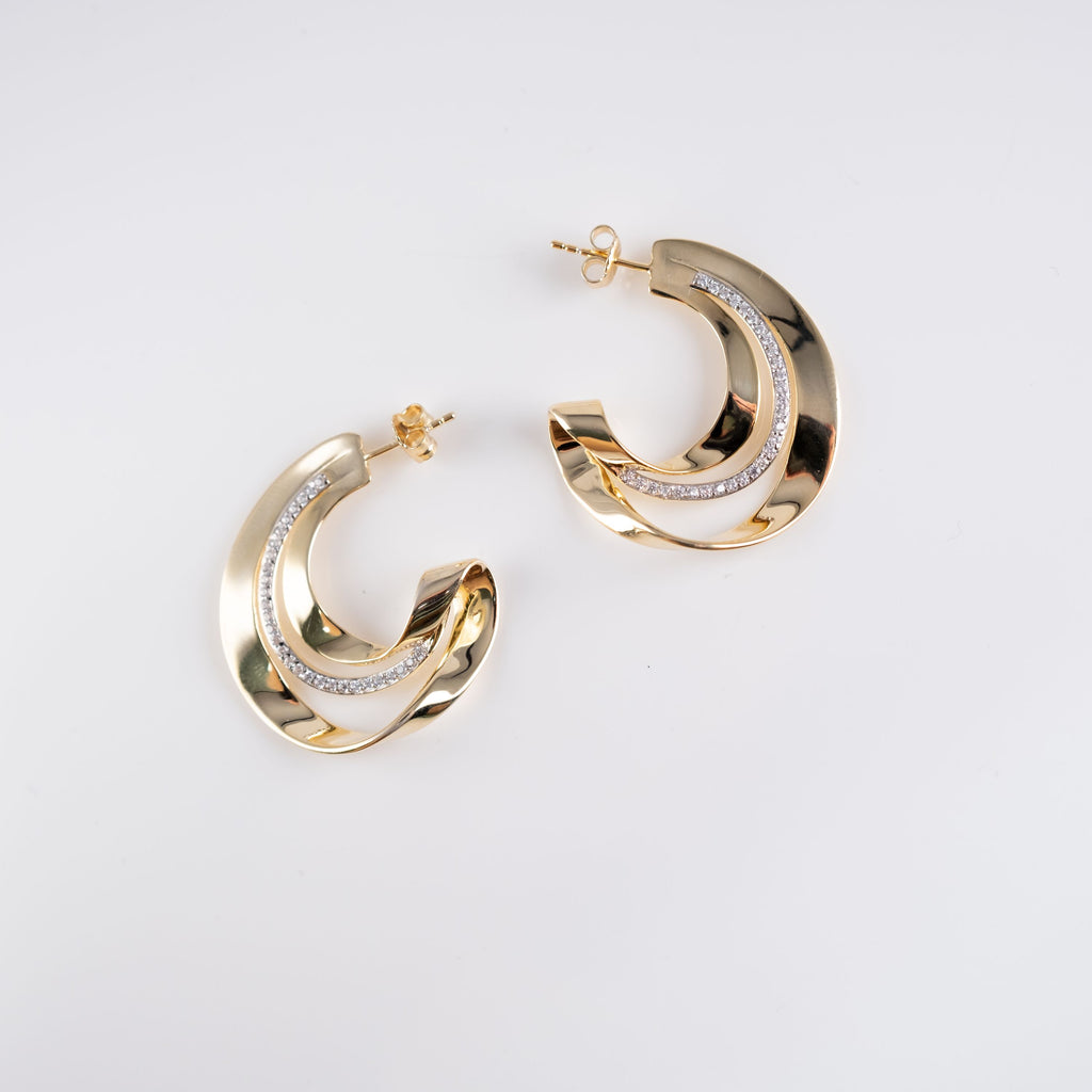 Orecchini Avvolti Con Pietre