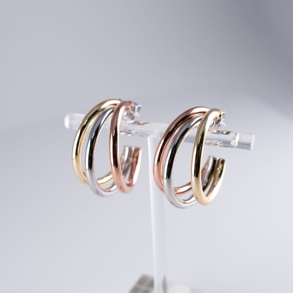 Orecchini Triplo Color