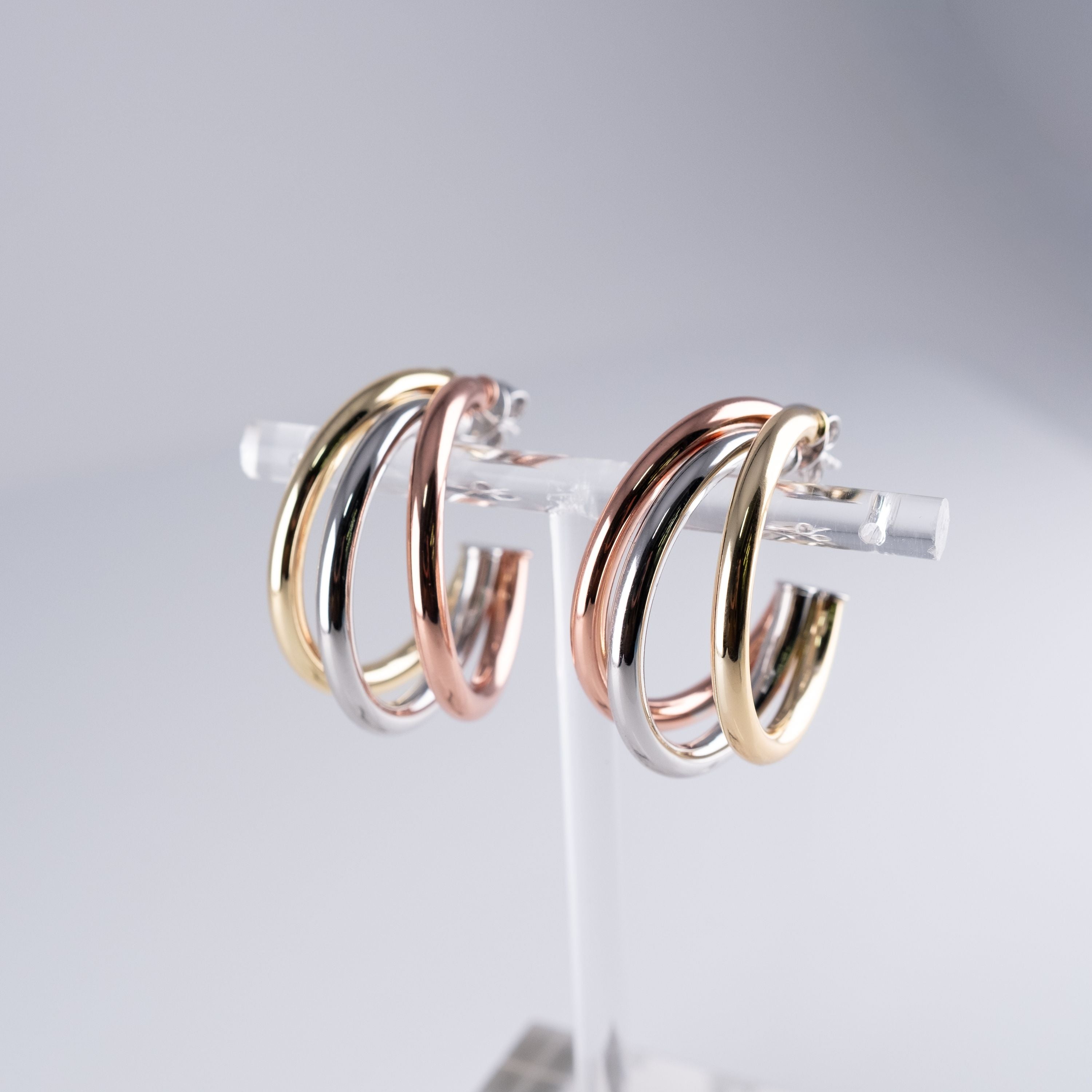 Orecchini Triplo Color