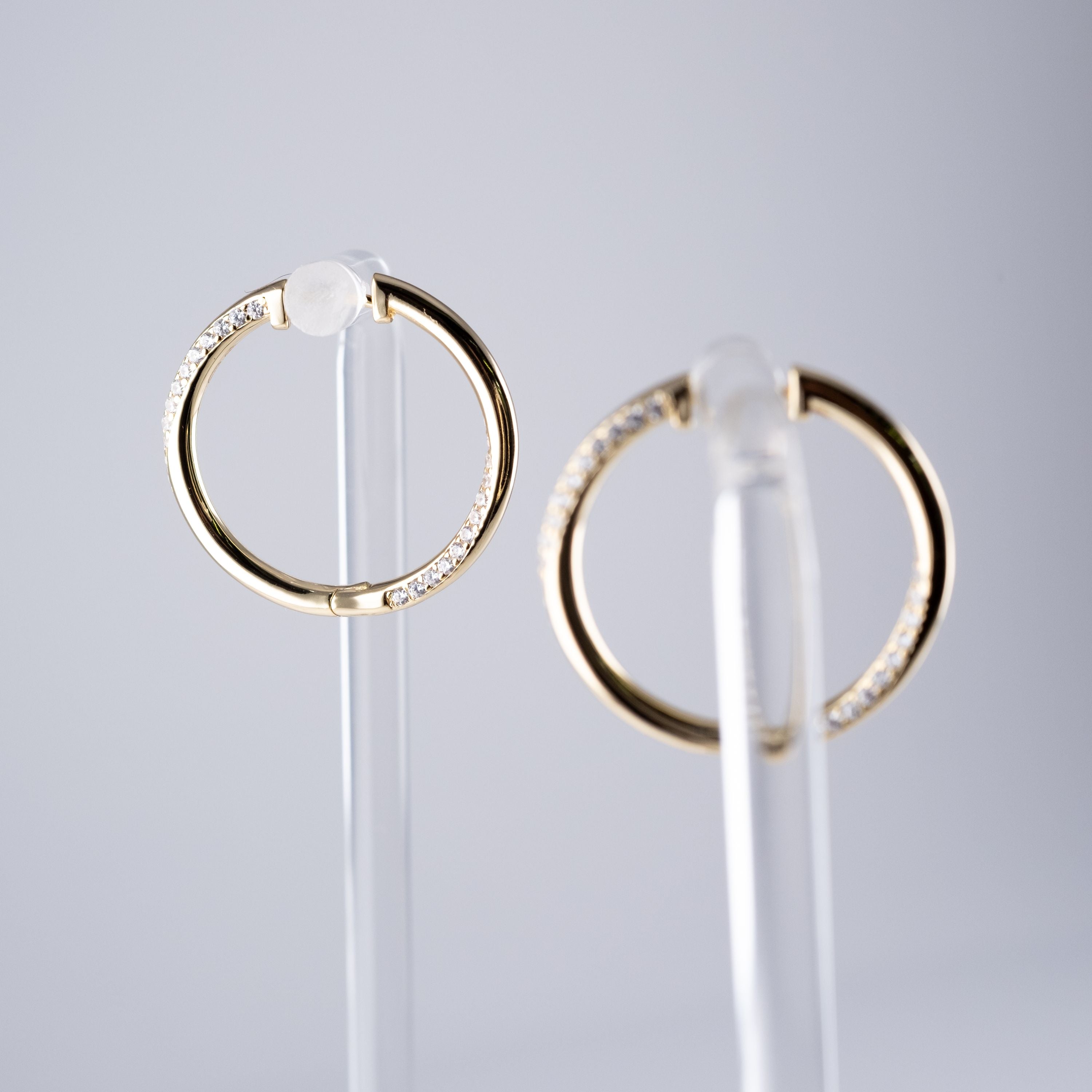 Orecchini Circolari Con Pietre