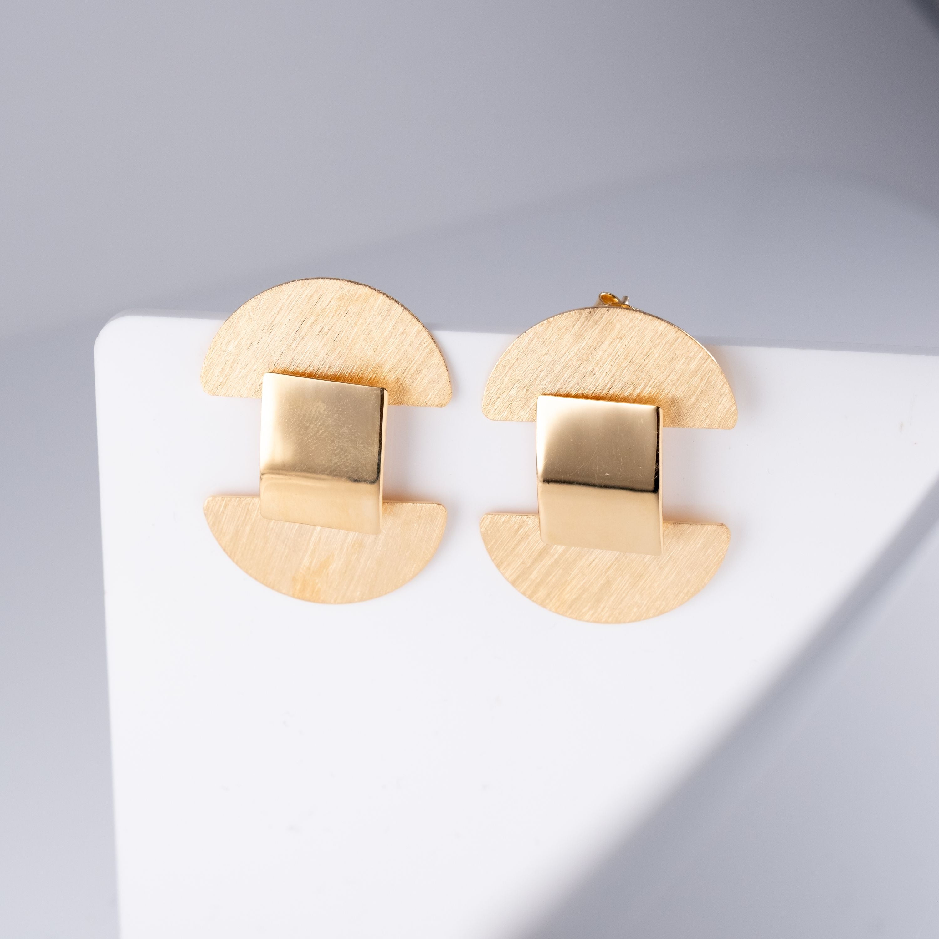 Orecchini Cerchi Tibia Geometrici