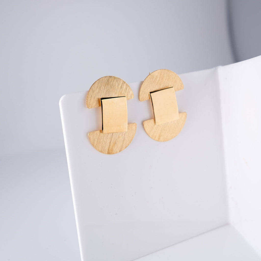 Orecchini Cerchi Tibia Geometrici