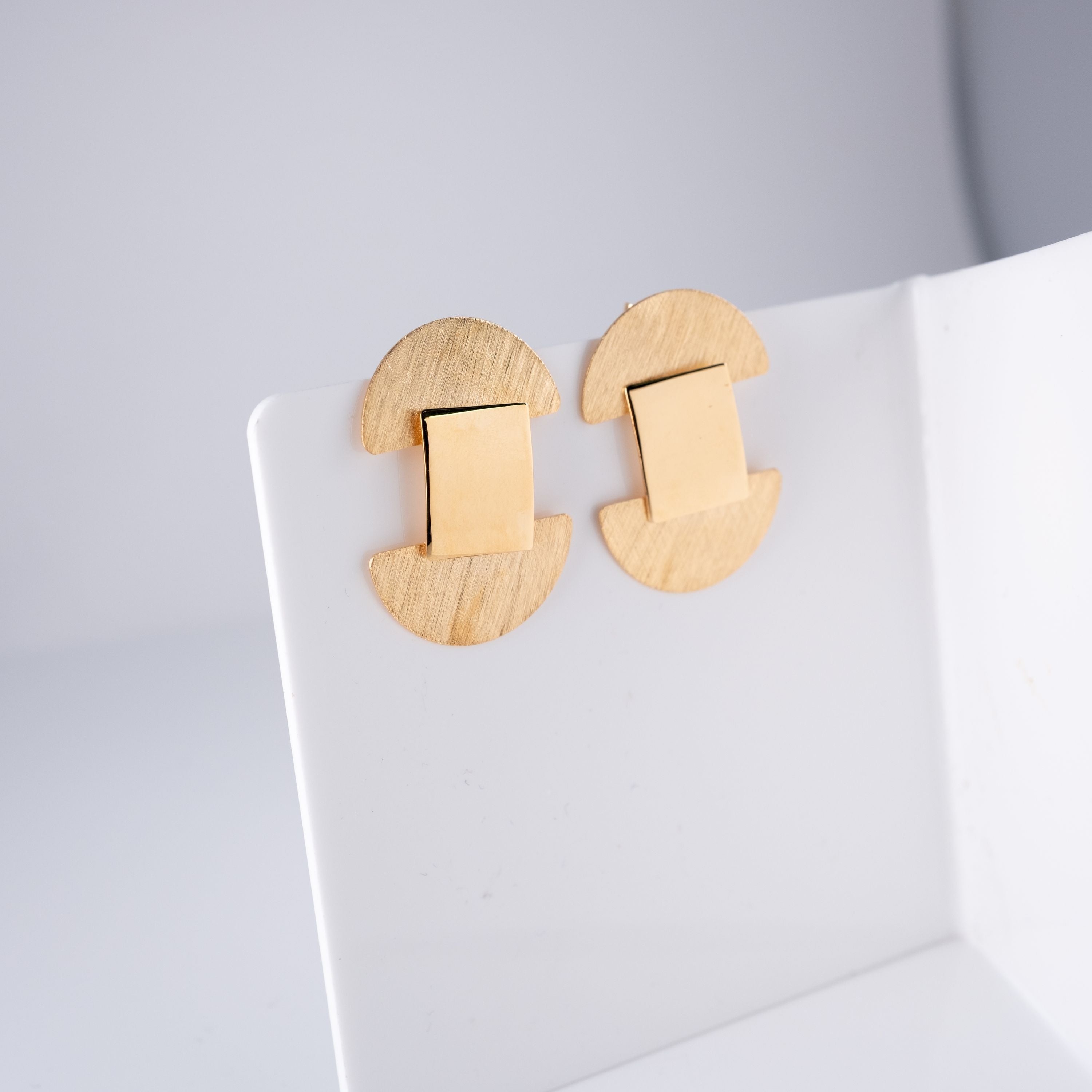 Orecchini Cerchi Tibia Geometrici