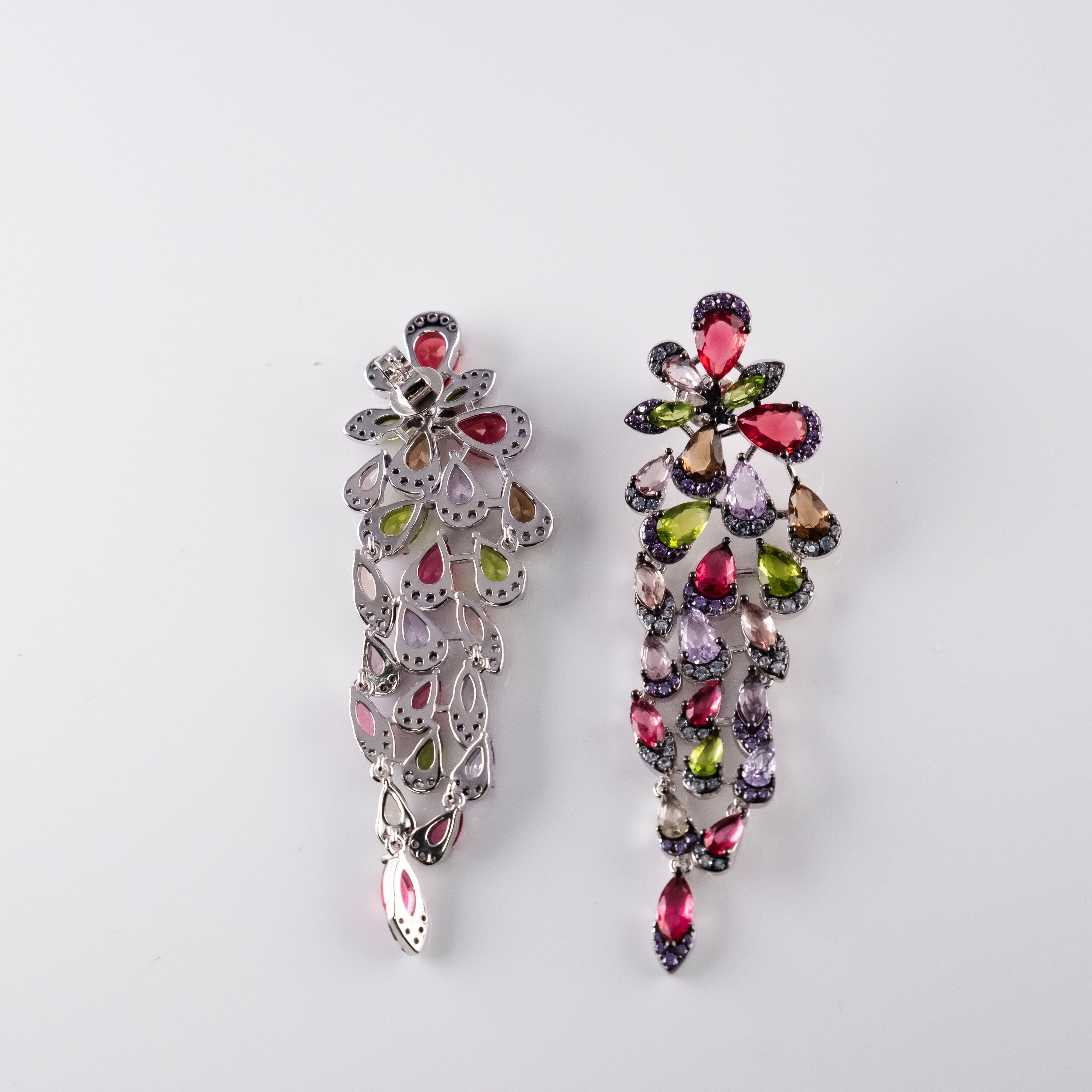 Orecchini Multi Pietre Piccole Gocce