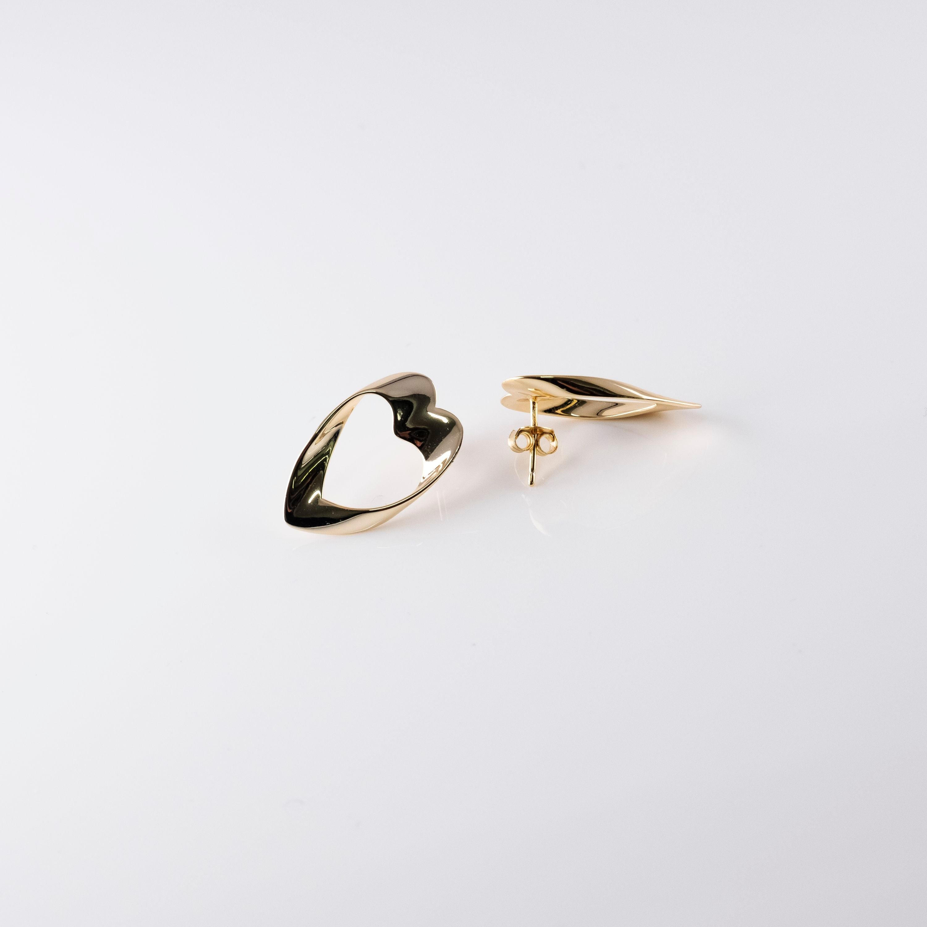 Orecchini Nastro Cuore