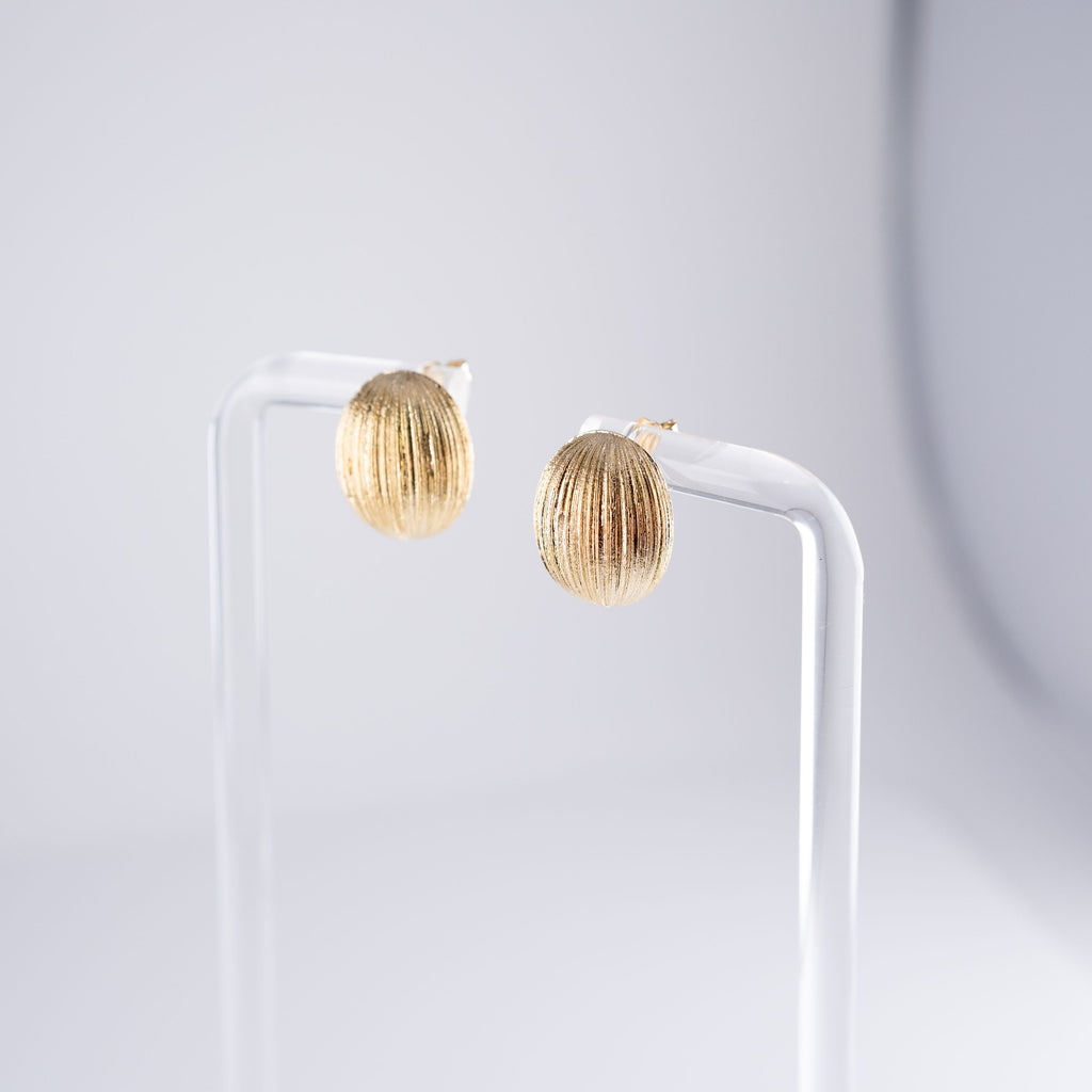 Orecchini Palline Pietre A Metà