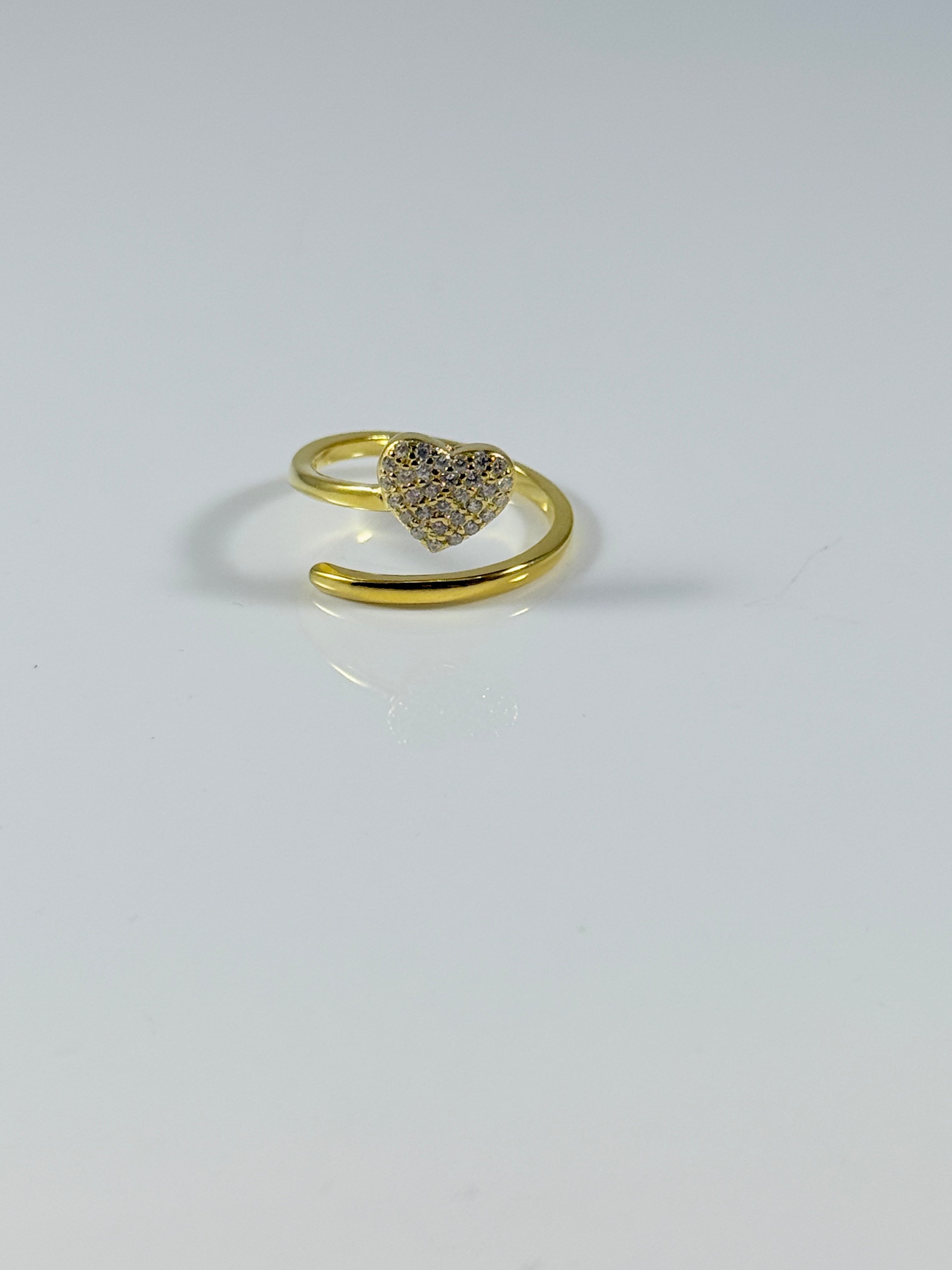 Anello Cuore Spirale