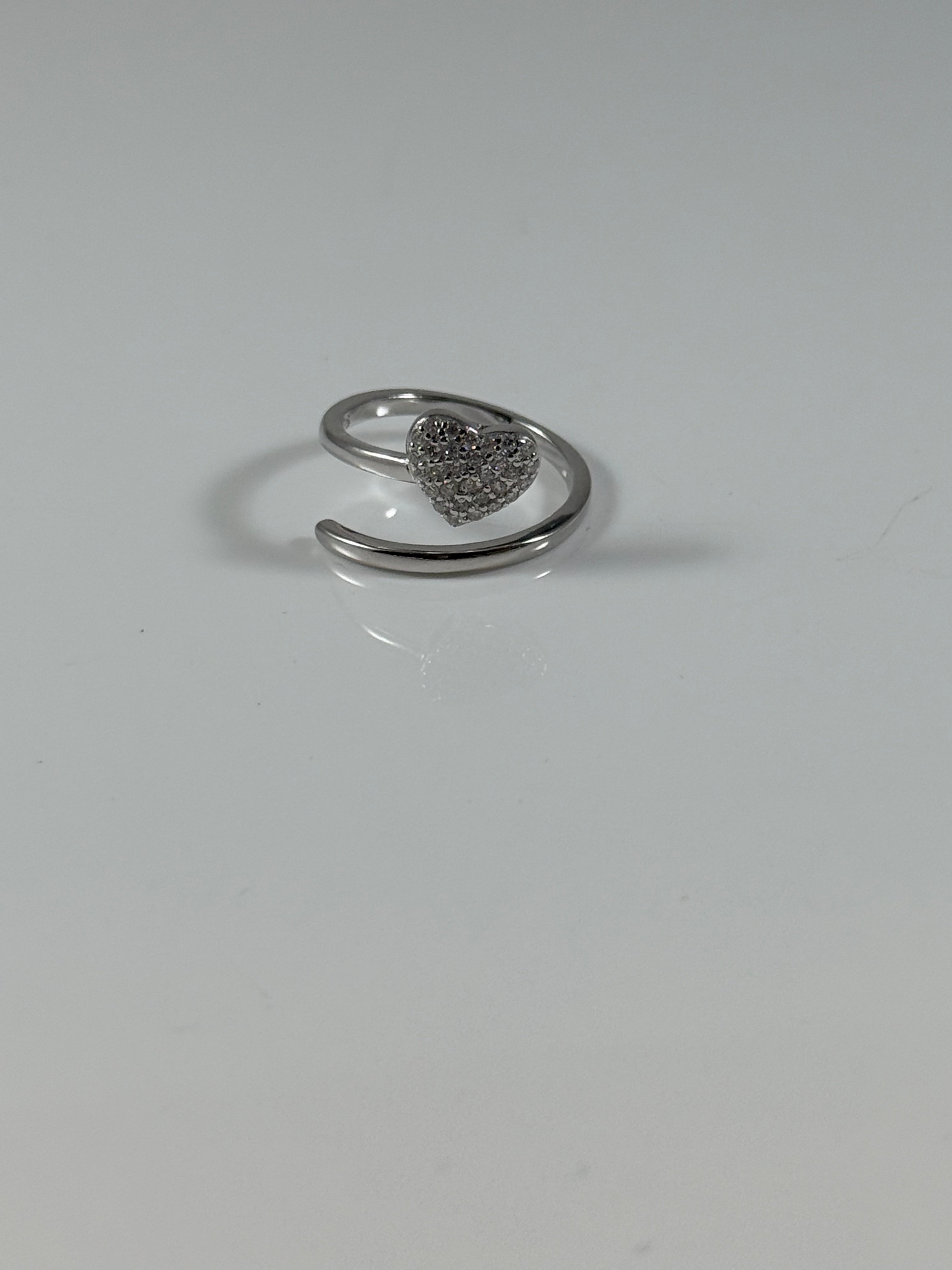 Anello Cuore Spirale