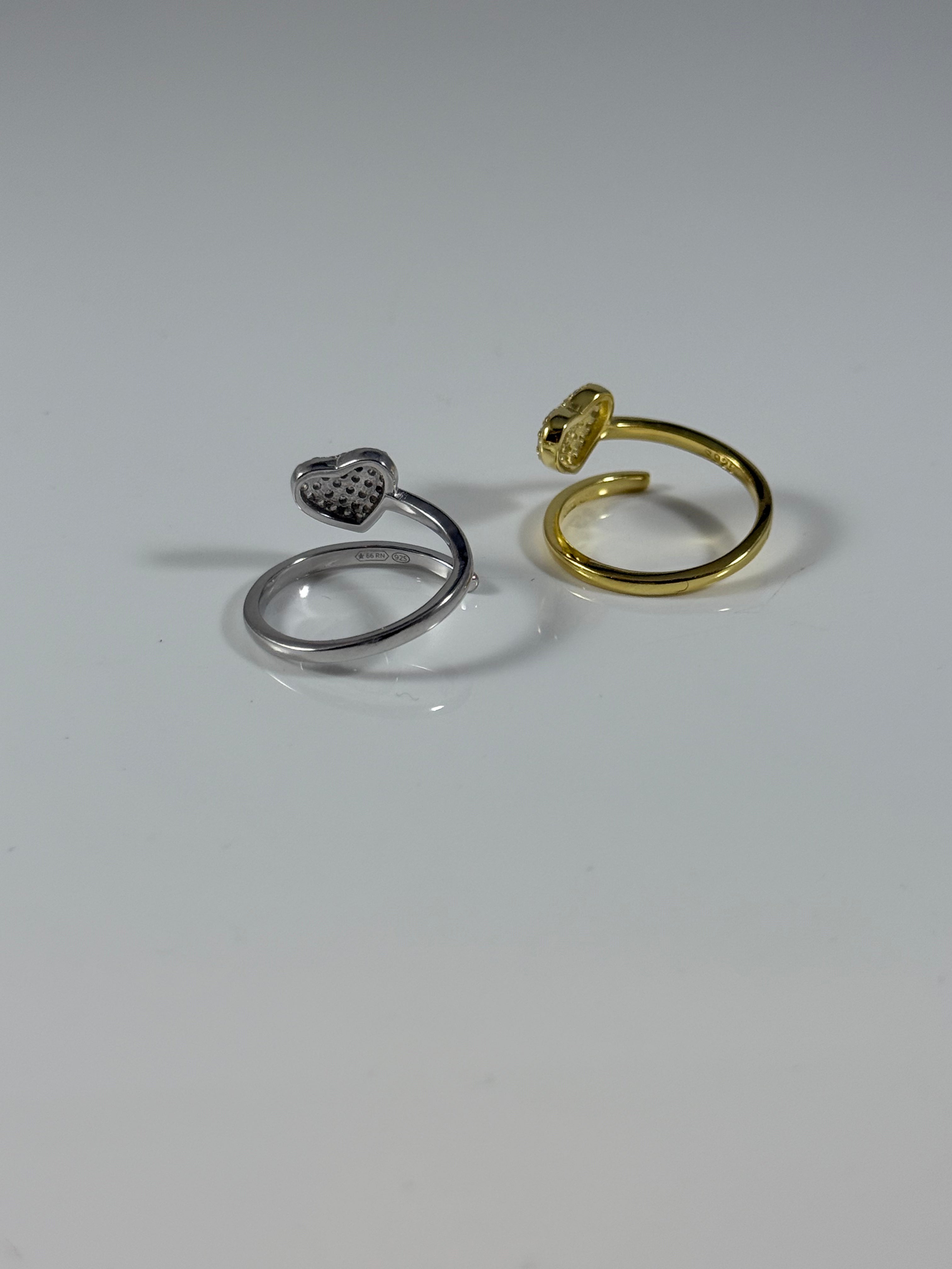 Anello Cuore Spirale