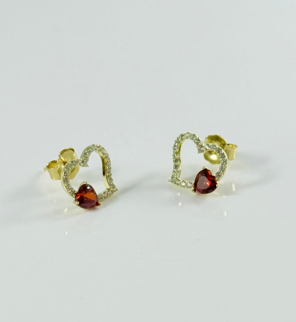 Double Heart Earrings