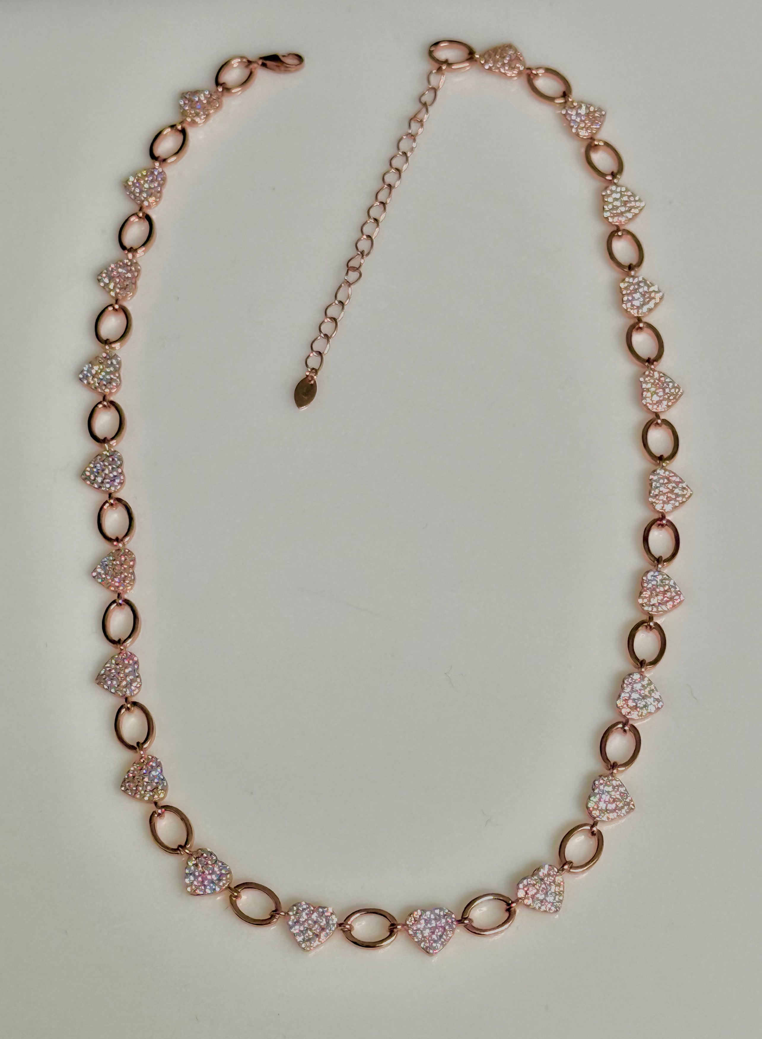 Collana Cuori Zircone