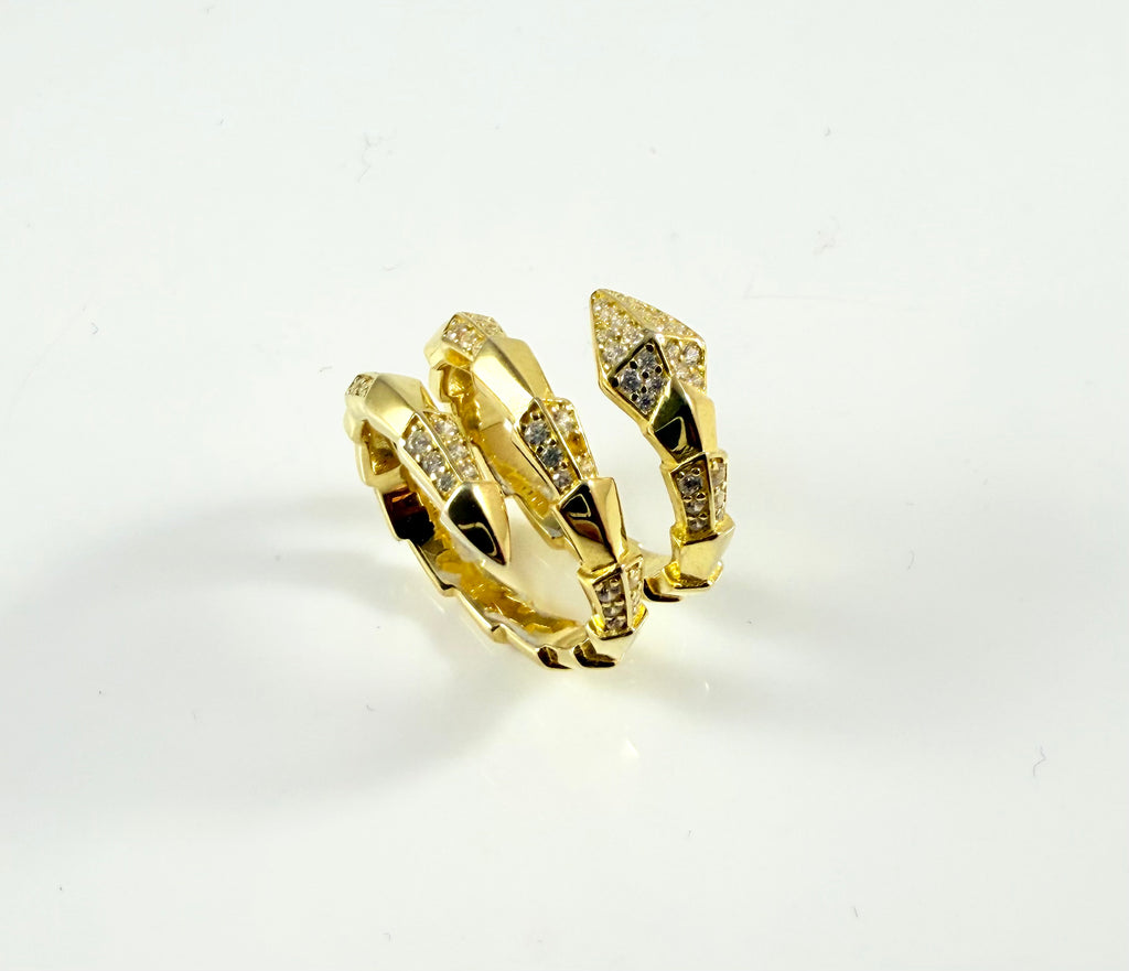 Anello Serpente Intrecciato