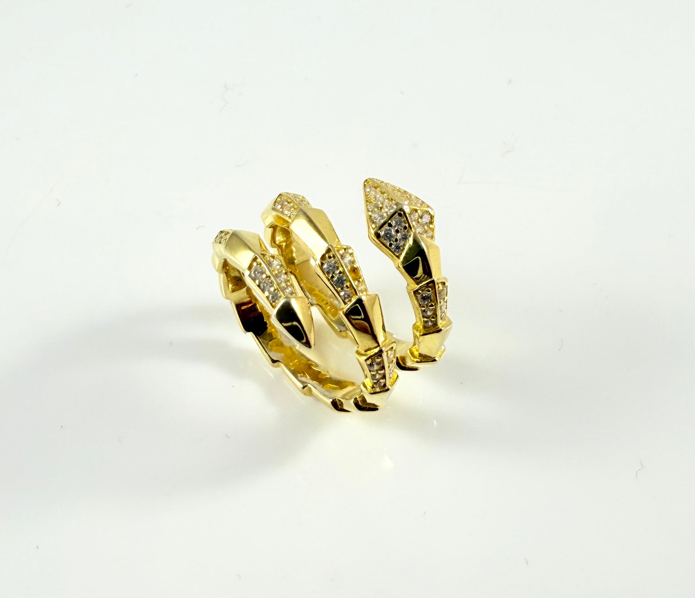 Anello Serpente Intrecciato