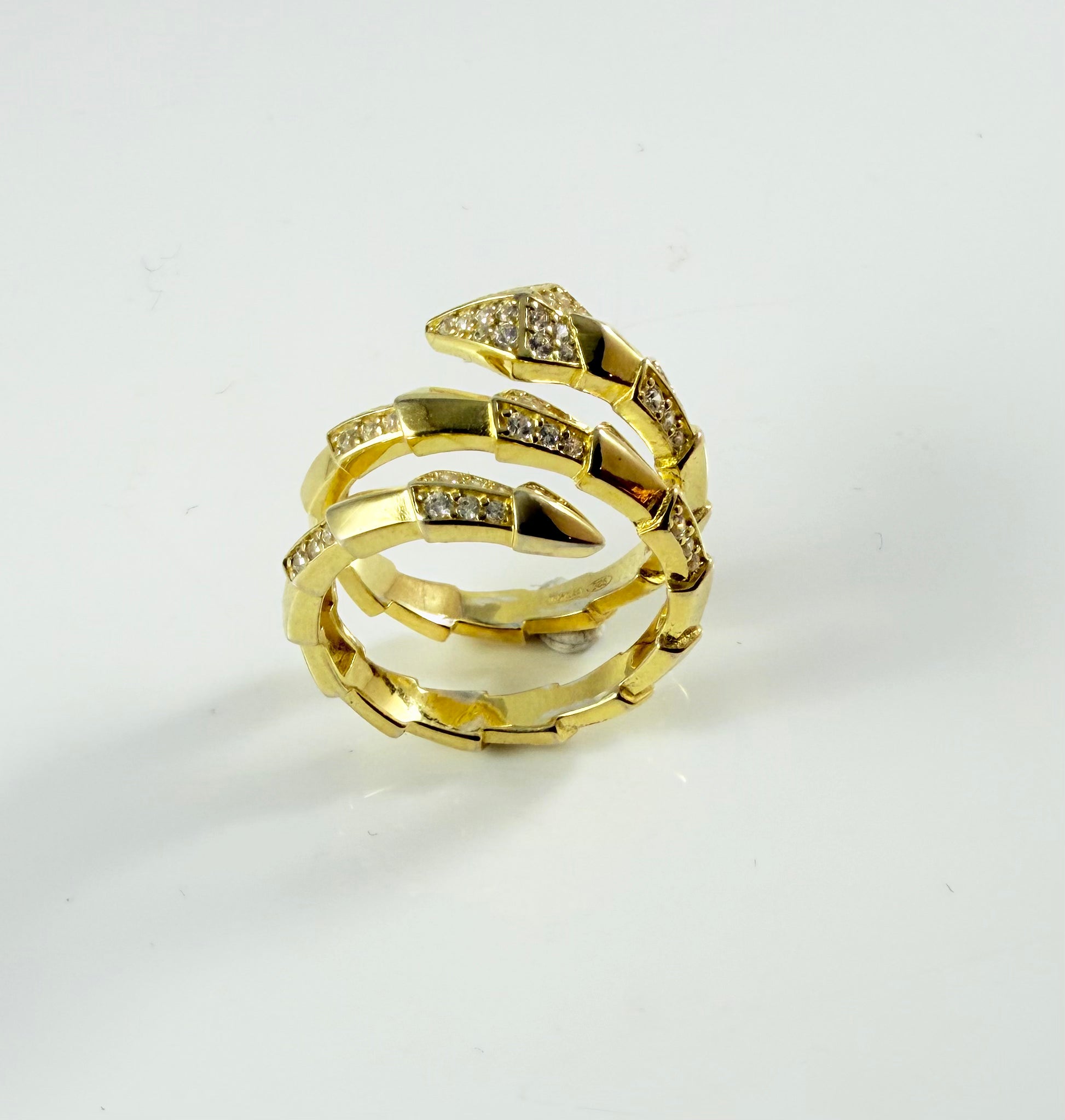 Anello Serpente Intrecciato