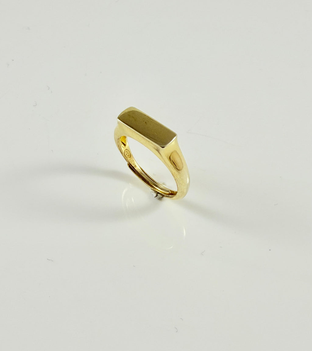Anello sigillo liscio