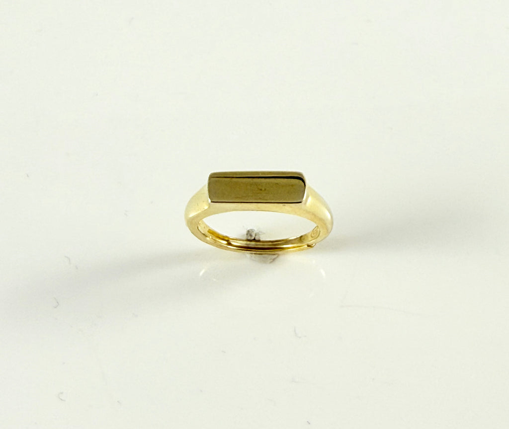 Anello sigillo liscio