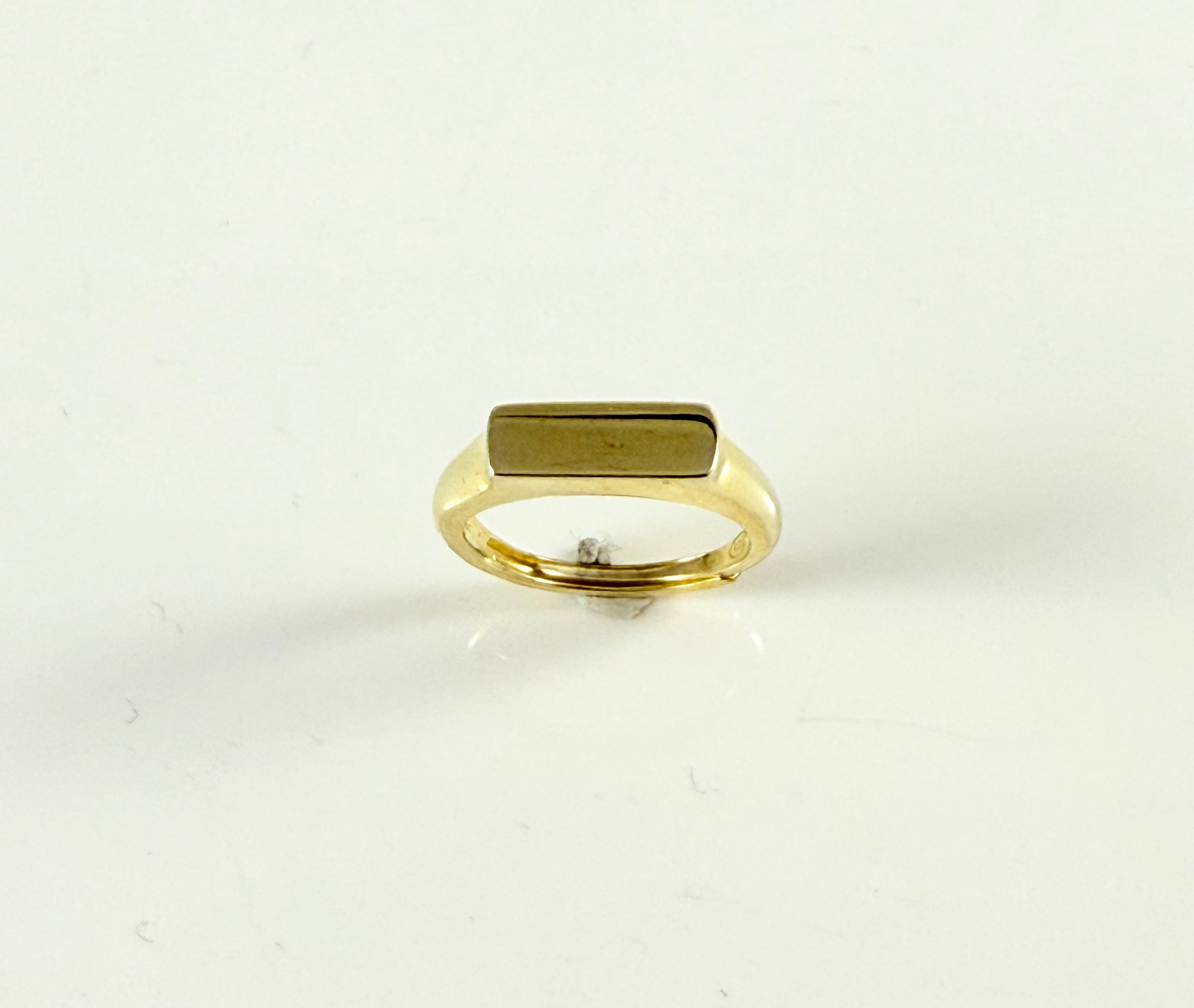 Anello sigillo liscio