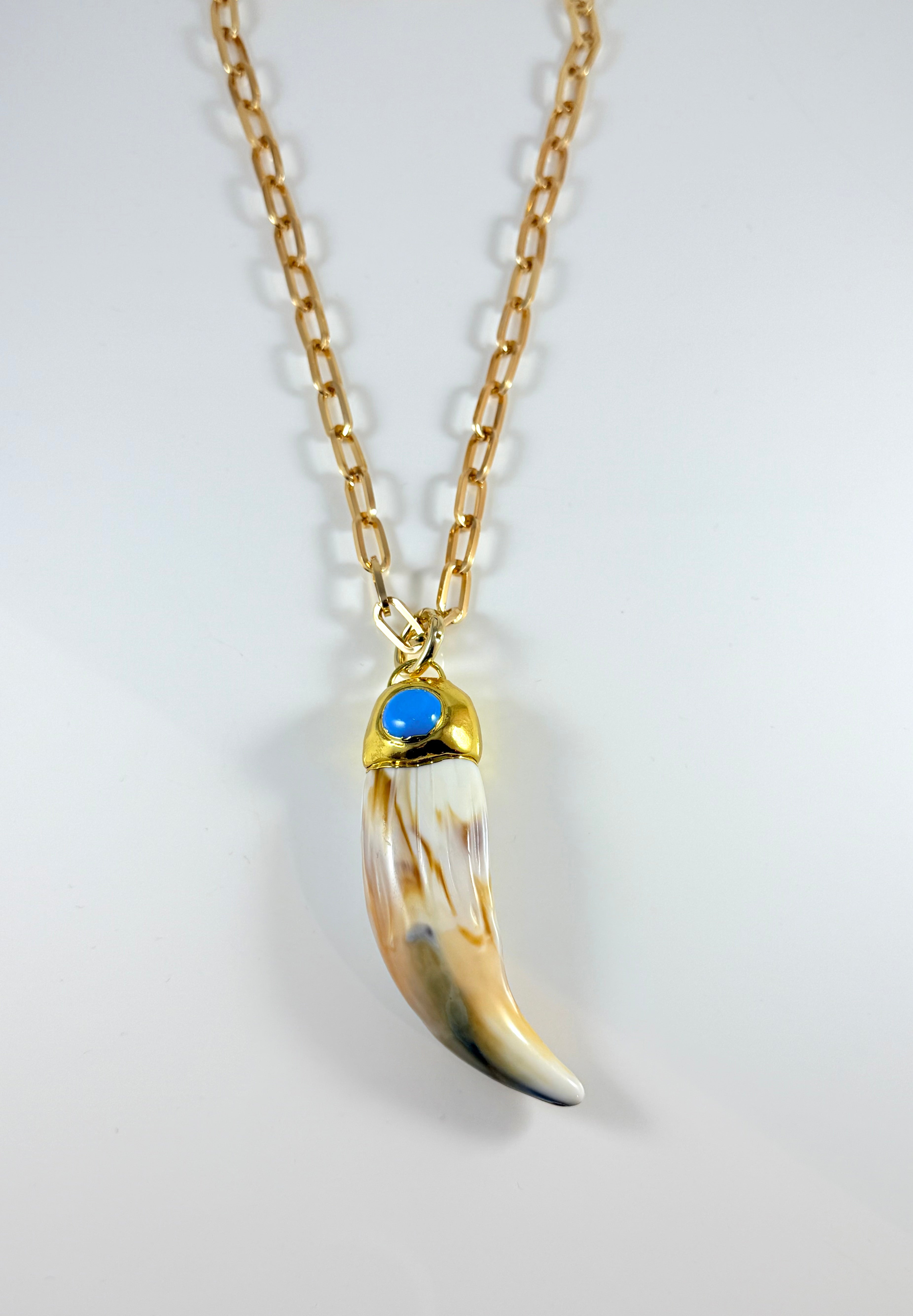 Collana Corno con Turchese