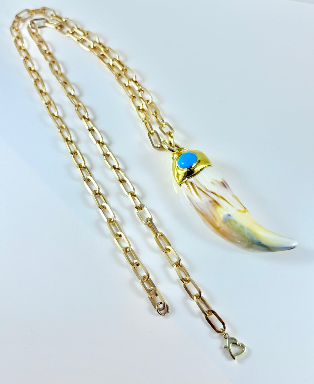 Collana Corno con Turchese