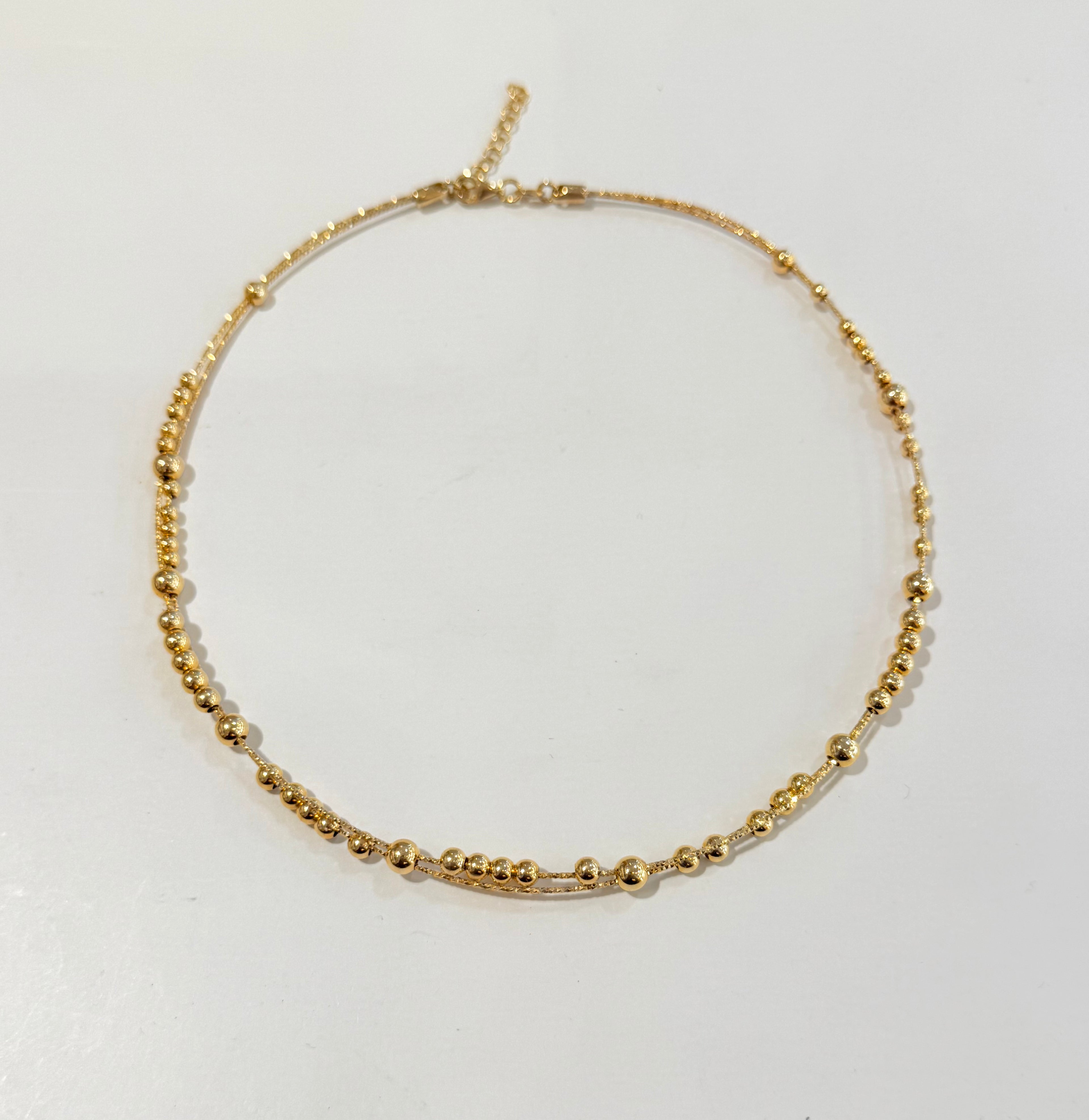 Collana choker palline