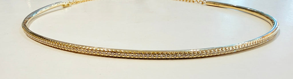 Collana choker brillante