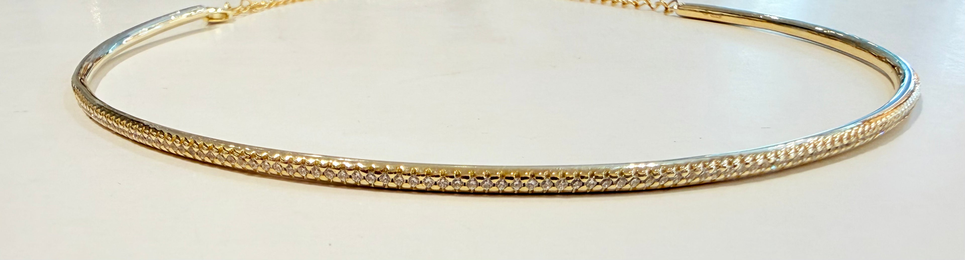 Collana choker brillante