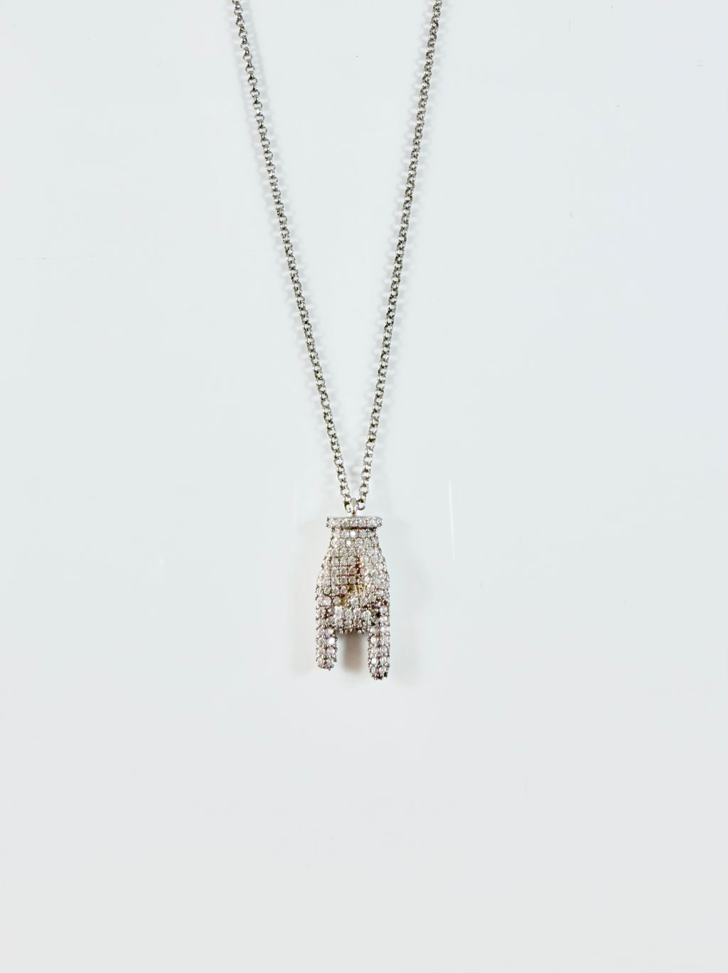 Collana mano con zirconi