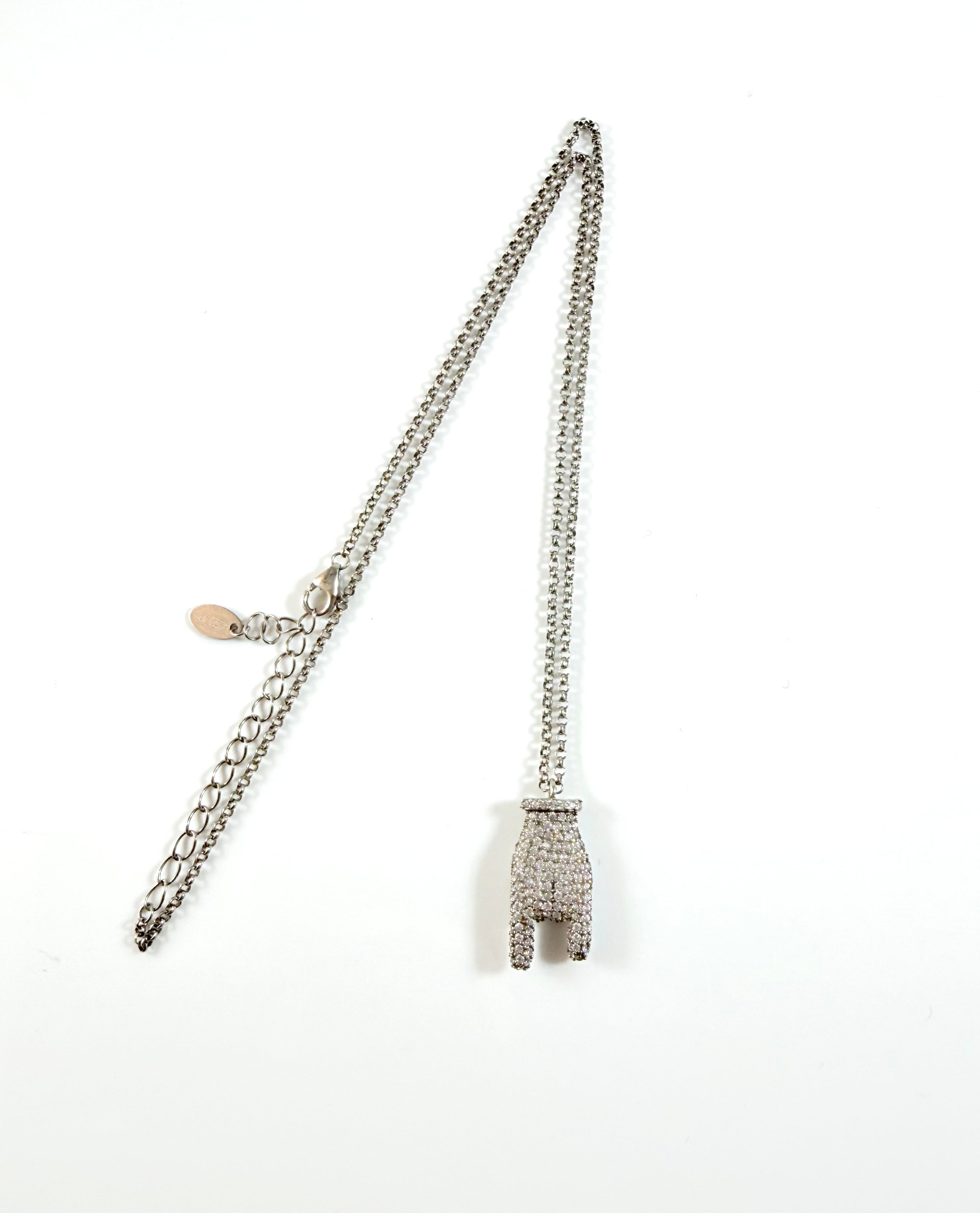 Collana mano con zirconi
