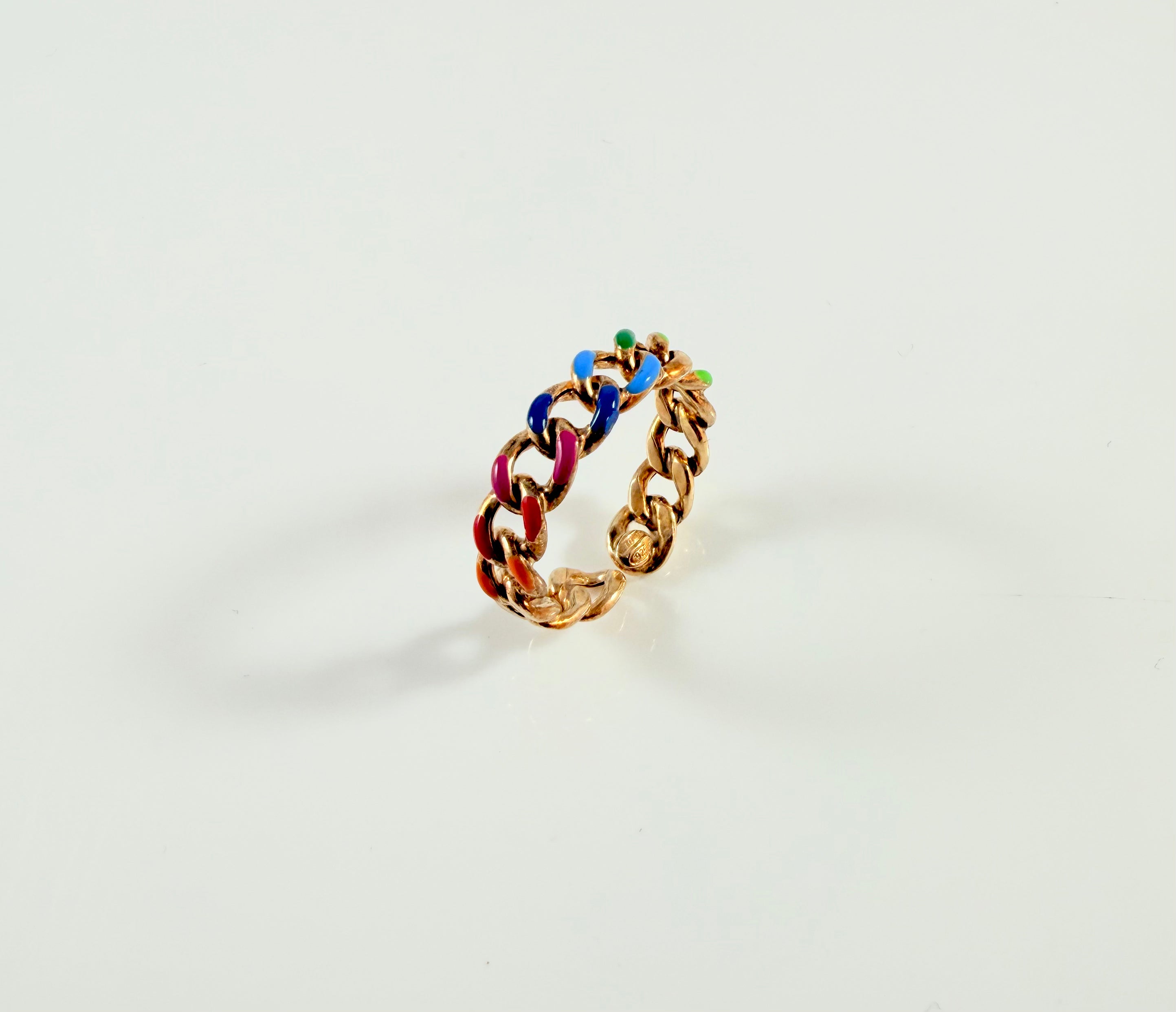Anello catena arcobaleno