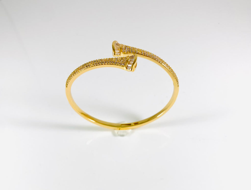 Bracciale rigido zirconato contrariè