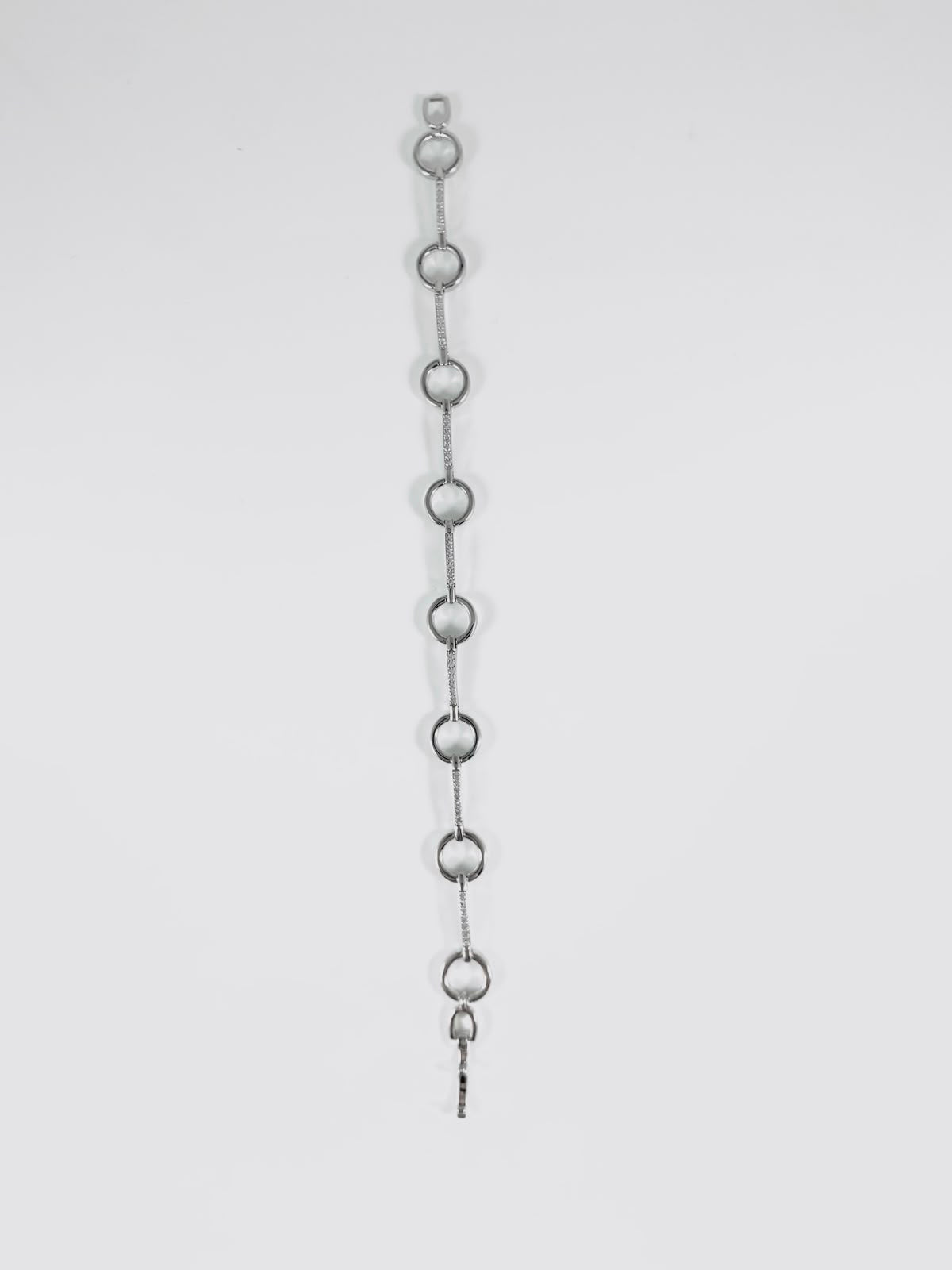 Bracciale tondi zirconato