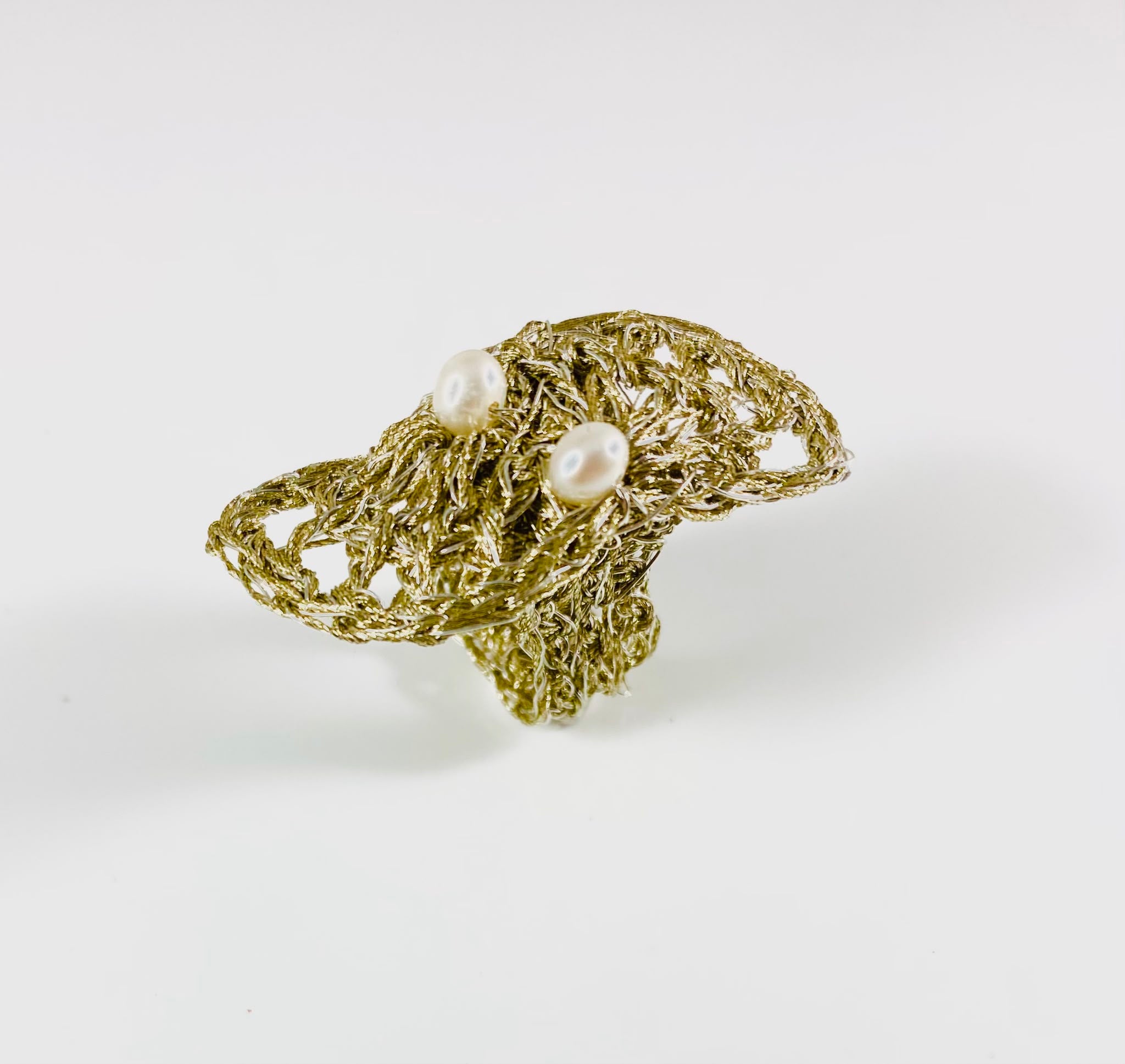 Anello rete perle