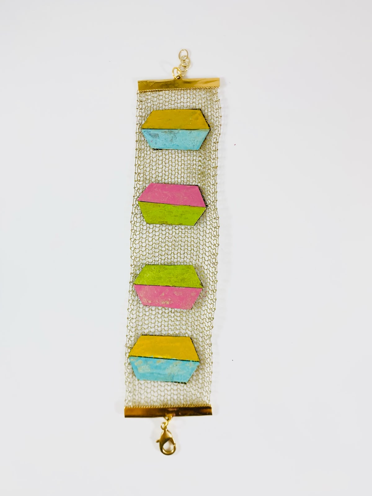 Bracciale rete multicolor