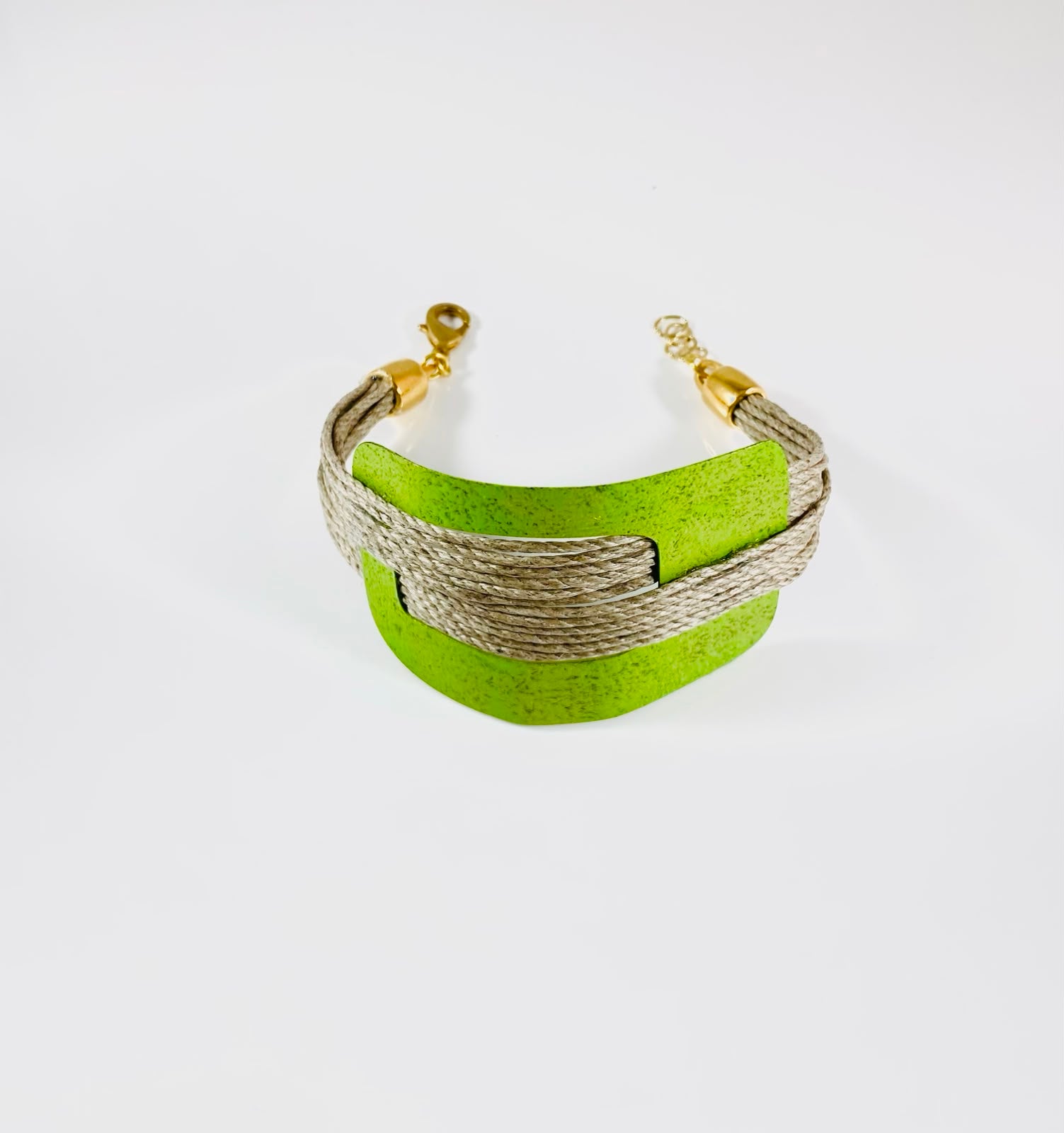 Bracciale multifilo verde