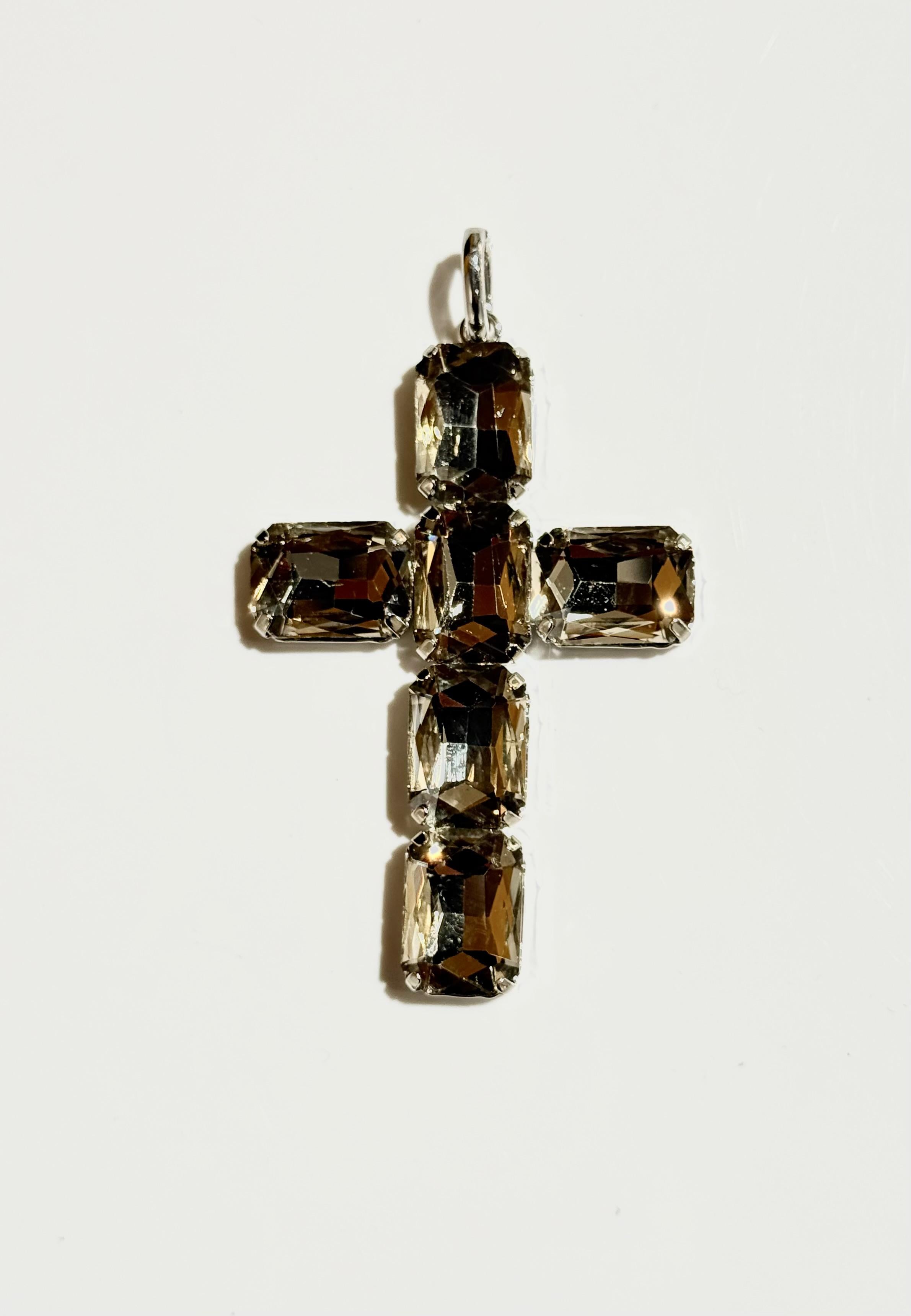 Ciondolo Croce Pietre