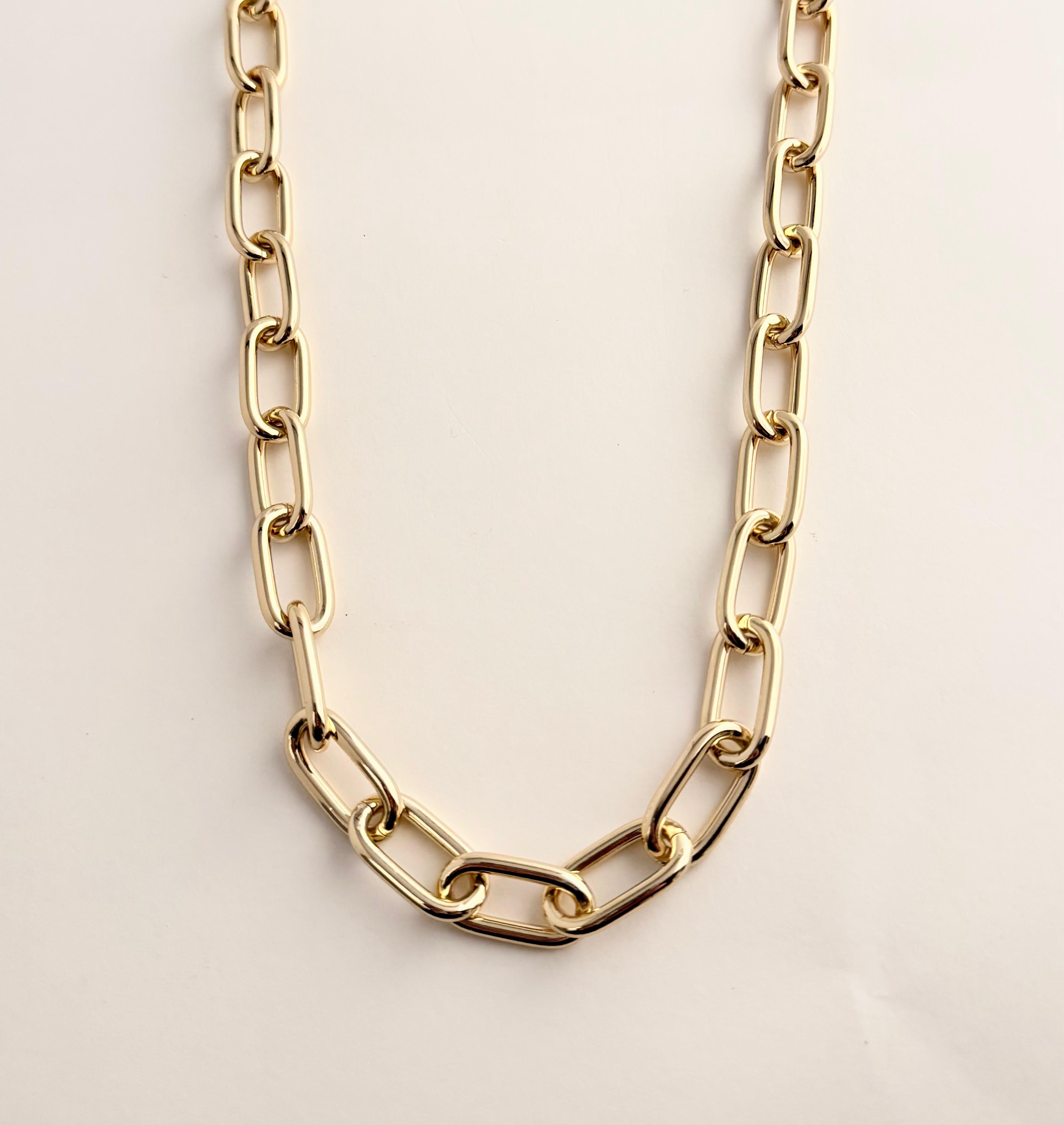 Collana Catena Canna Tonda