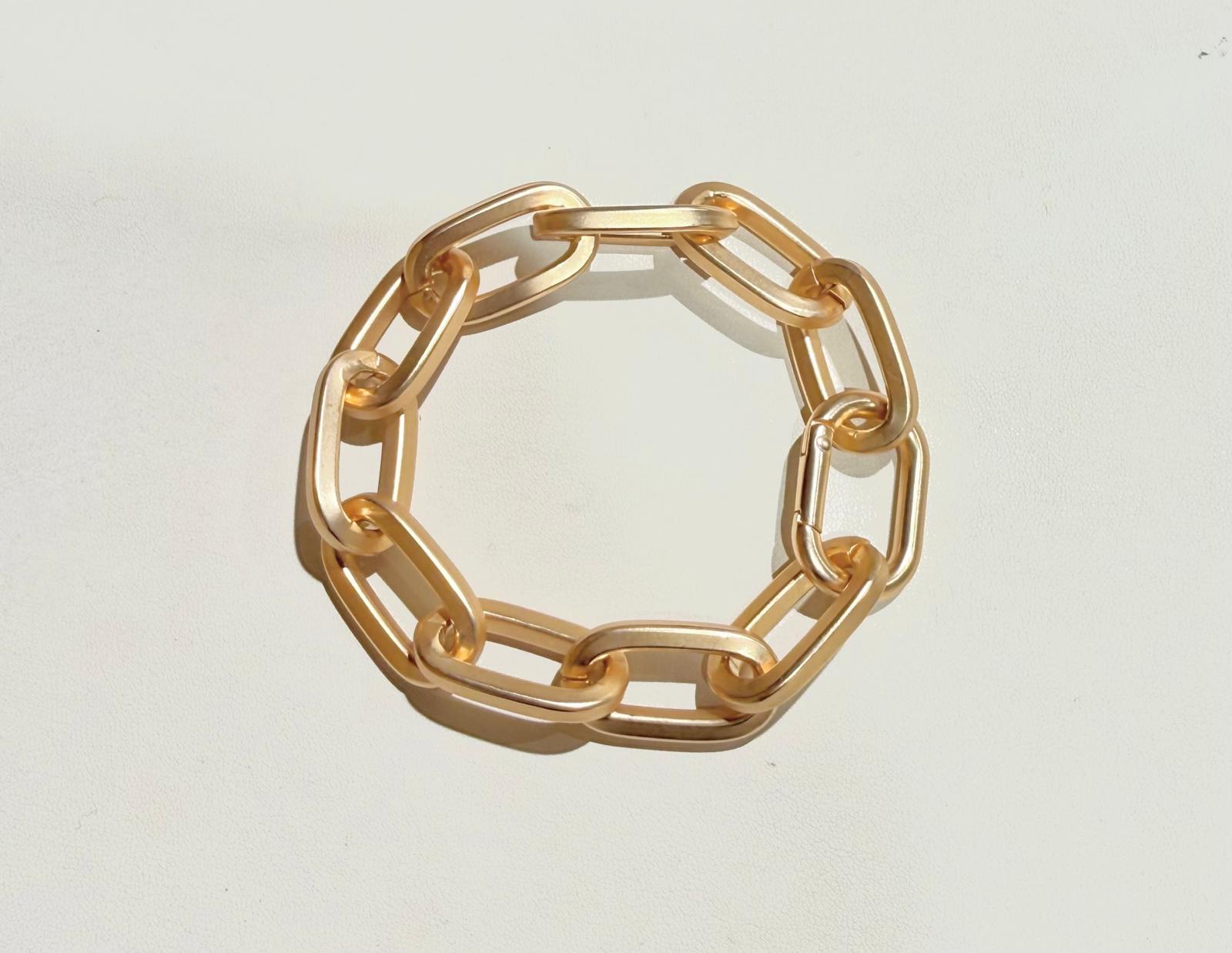 Bracciale Catena Canna Tonda Opaco