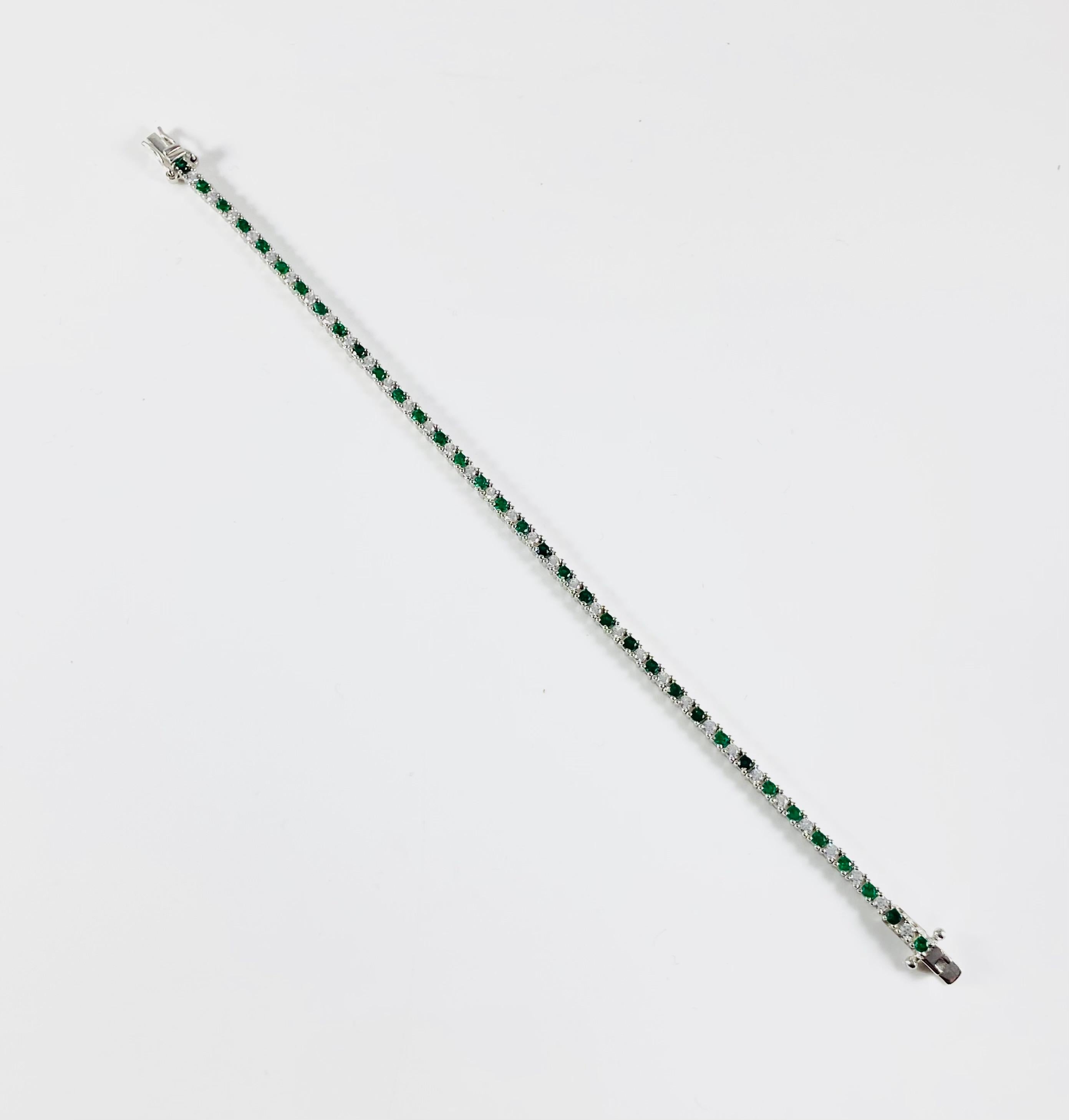 Bracciale tennis verde